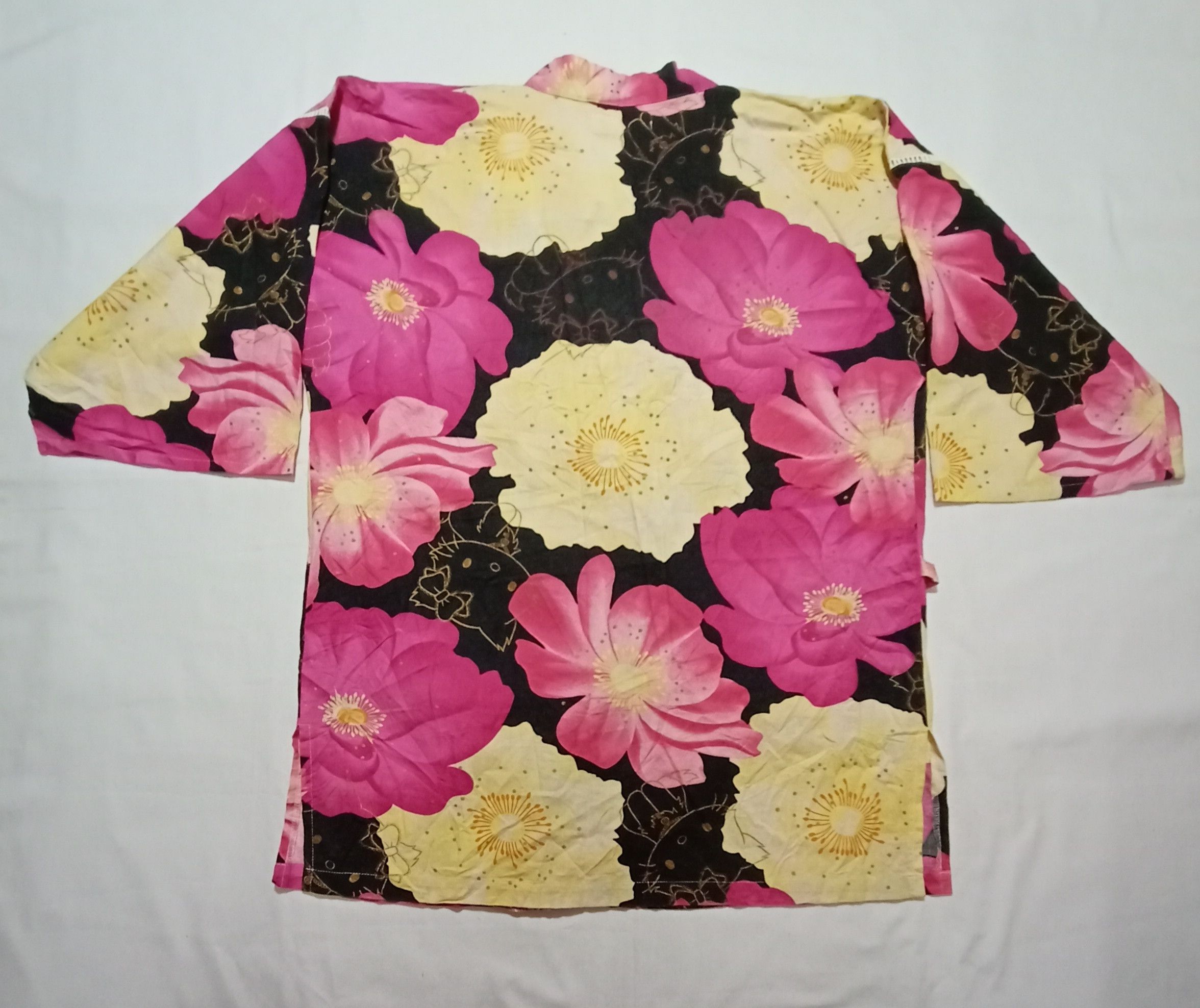 Japanese Brand Kimono Haori Jinbei Hello Kitty Cardigan Happi Jacket Size L / US 10 / IT 46 - 2 Thumbnail