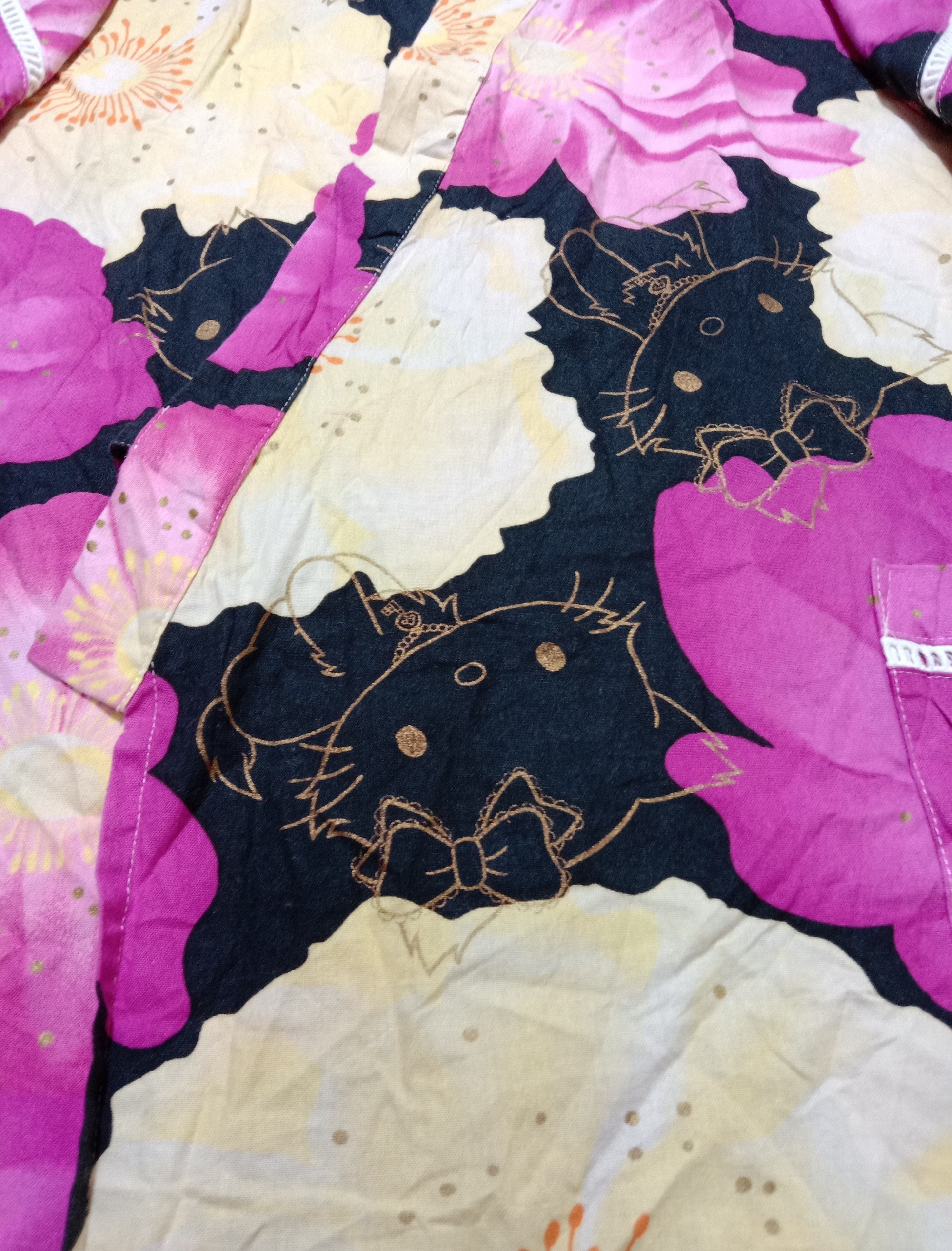 Japanese Brand Kimono Haori Jinbei Hello Kitty Cardigan Happi Jacket Size L / US 10 / IT 46 - 5 Thumbnail
