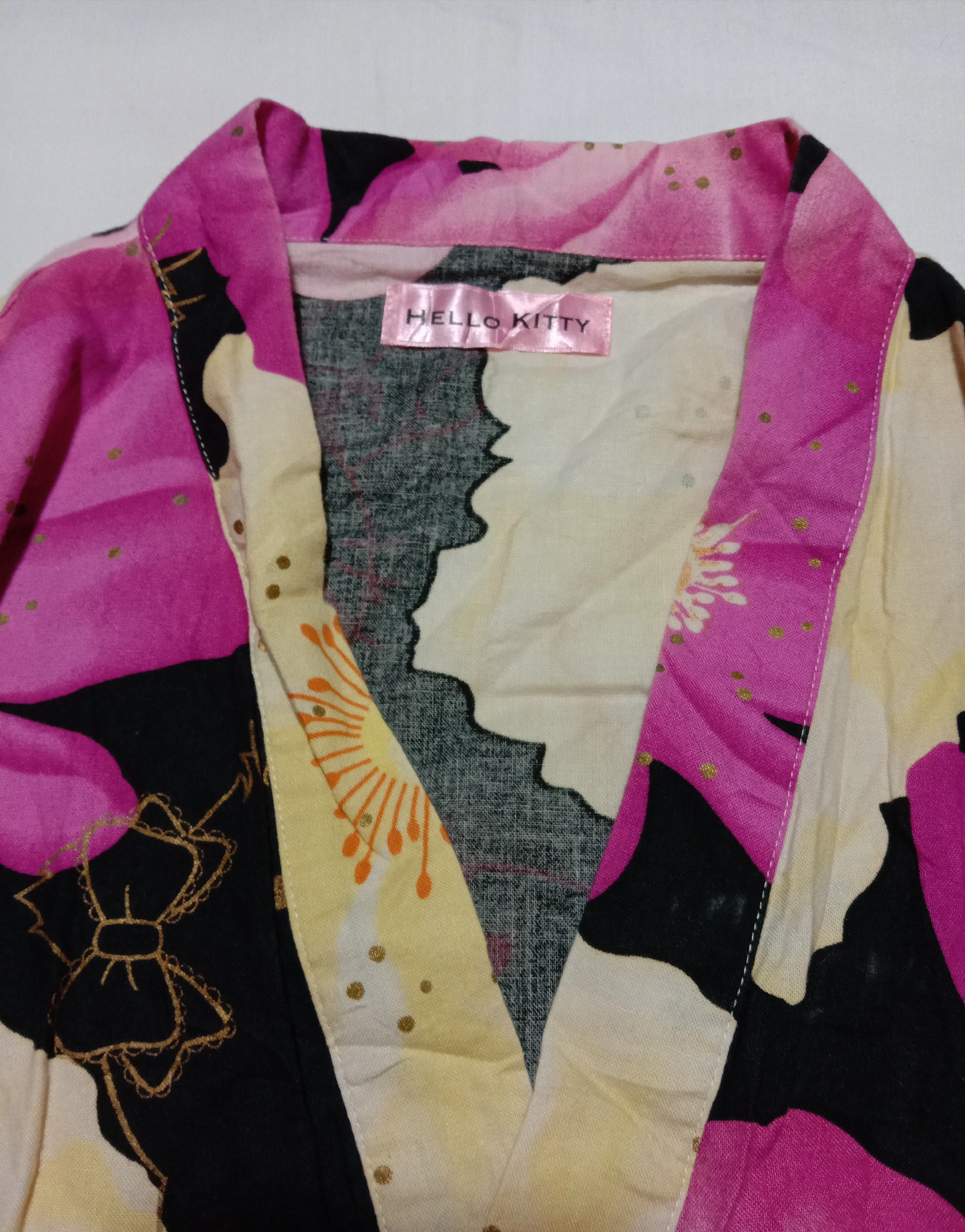 Japanese Brand Kimono Haori Jinbei Hello Kitty Cardigan Happi Jacket Size L / US 10 / IT 46 - 3 Thumbnail