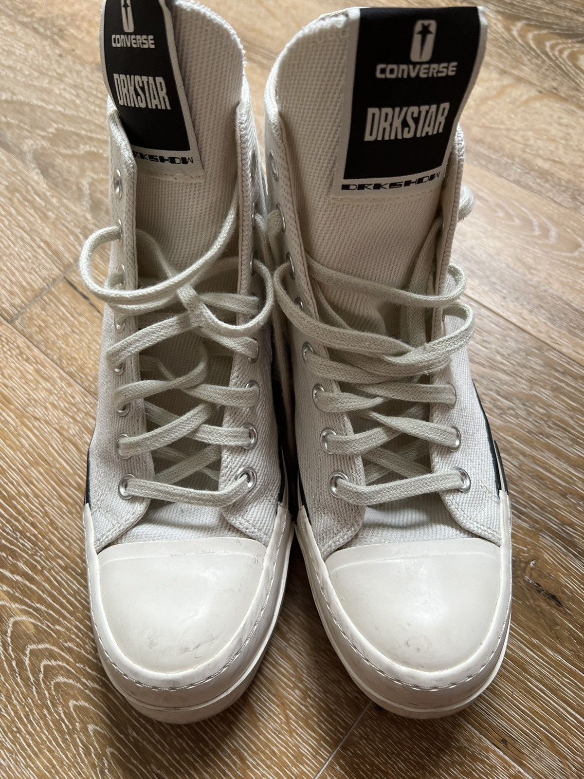 Converse × Rick Owens × Rick Owens Drkshdw Rick Owens Drkshdw Drkstar Converse Size US 9 / IT 39 - 2 Thumbnail