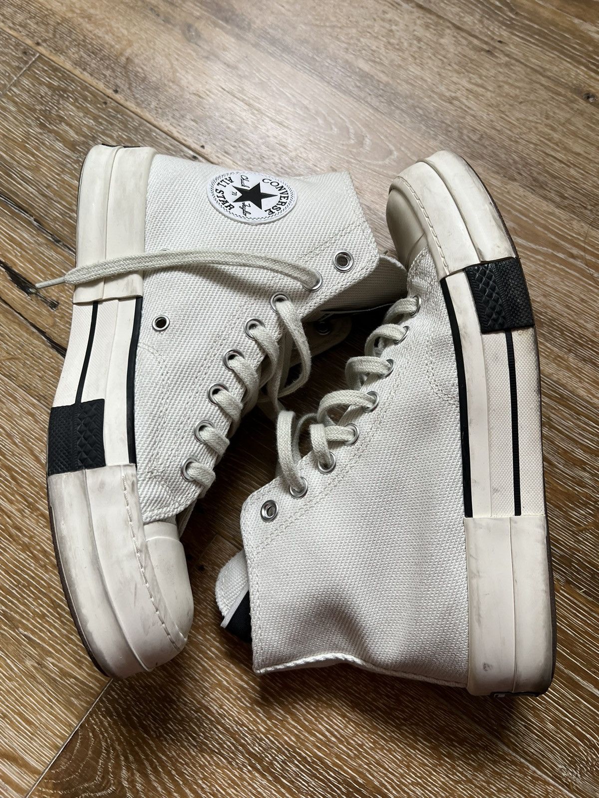 Converse × Rick Owens × Rick Owens Drkshdw Rick Owens Drkshdw Drkstar Converse Size US 9 / IT 39 - 3 Thumbnail