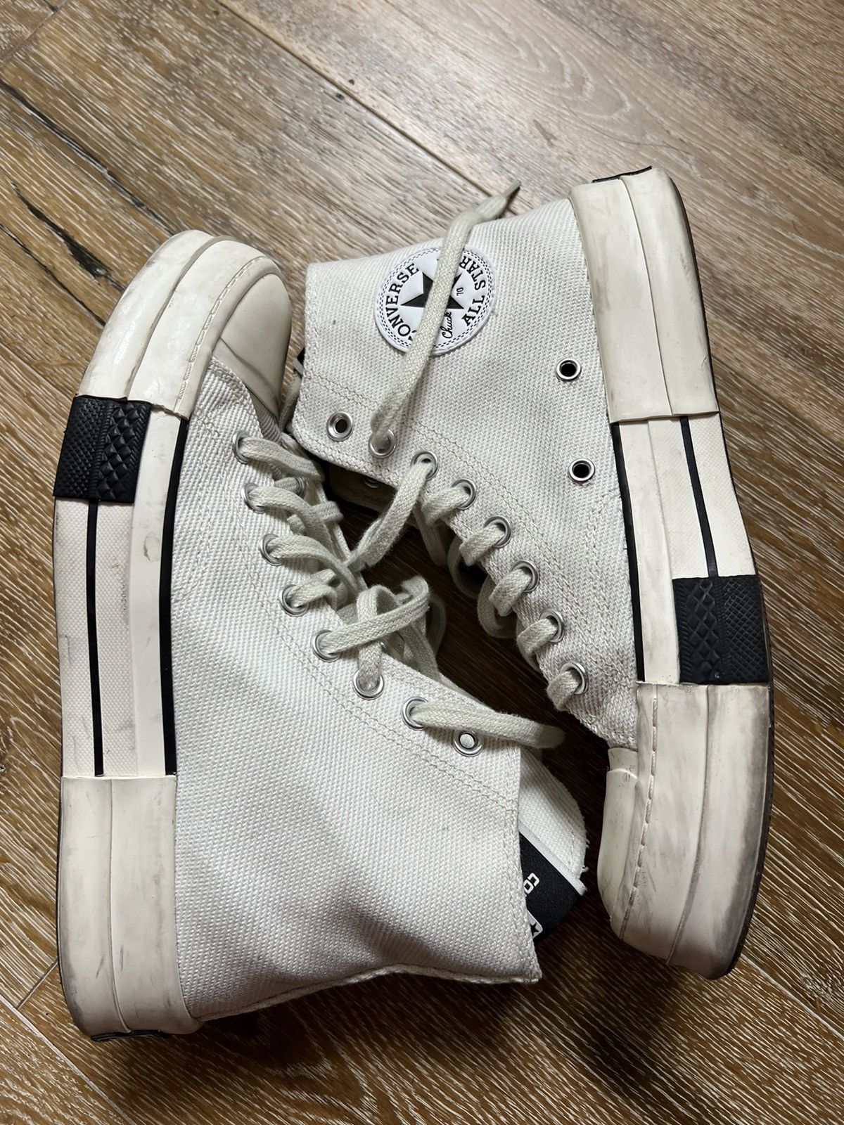 Converse × Rick Owens × Rick Owens Drkshdw Rick Owens Drkshdw Drkstar Converse Size US 9 / IT 39 - 4 Thumbnail
