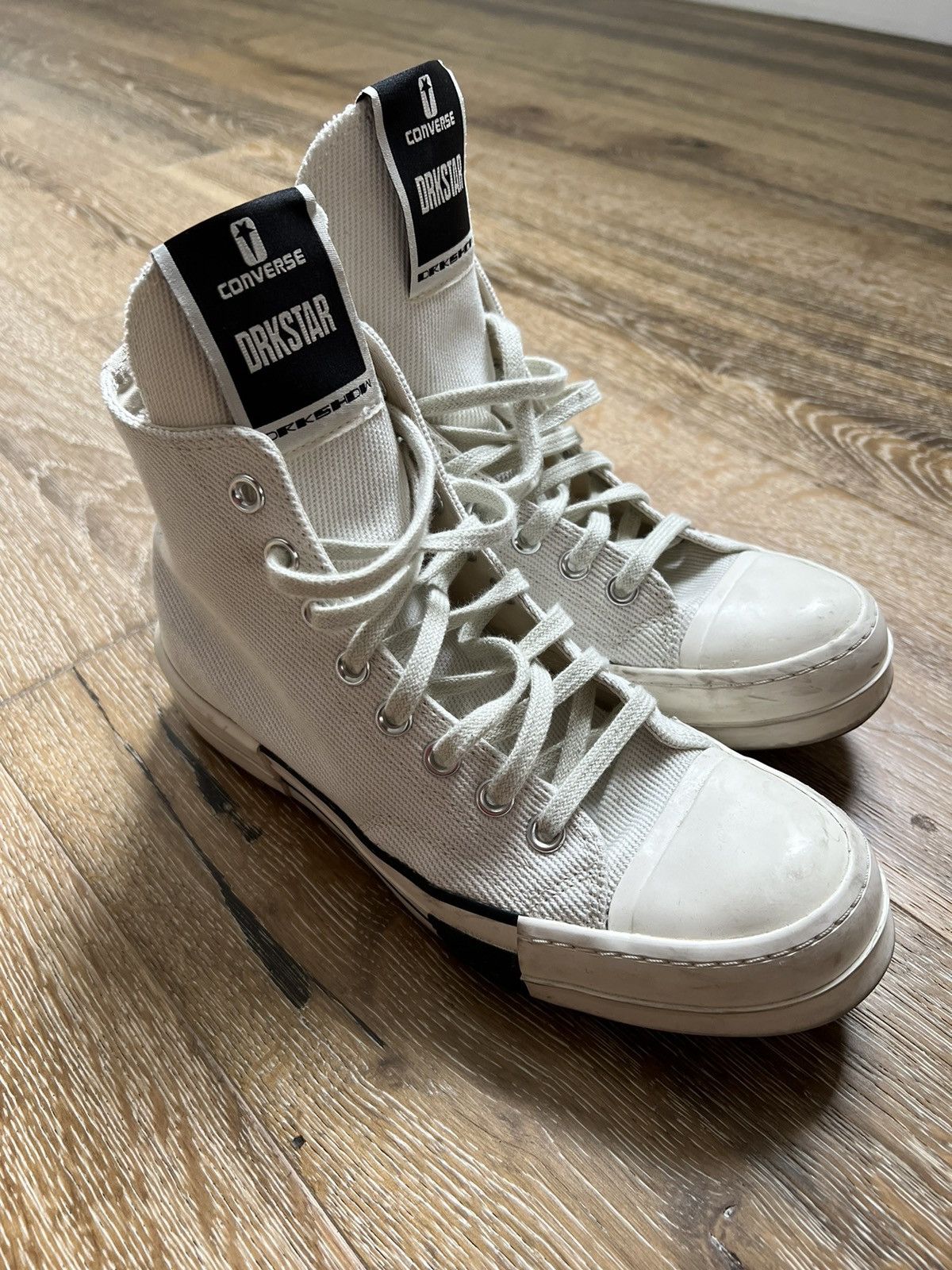 Converse × Rick Owens × Rick Owens Drkshdw Rick Owens Drkshdw Drkstar Converse Size US 9 / IT 39 - 1 Thumbnail