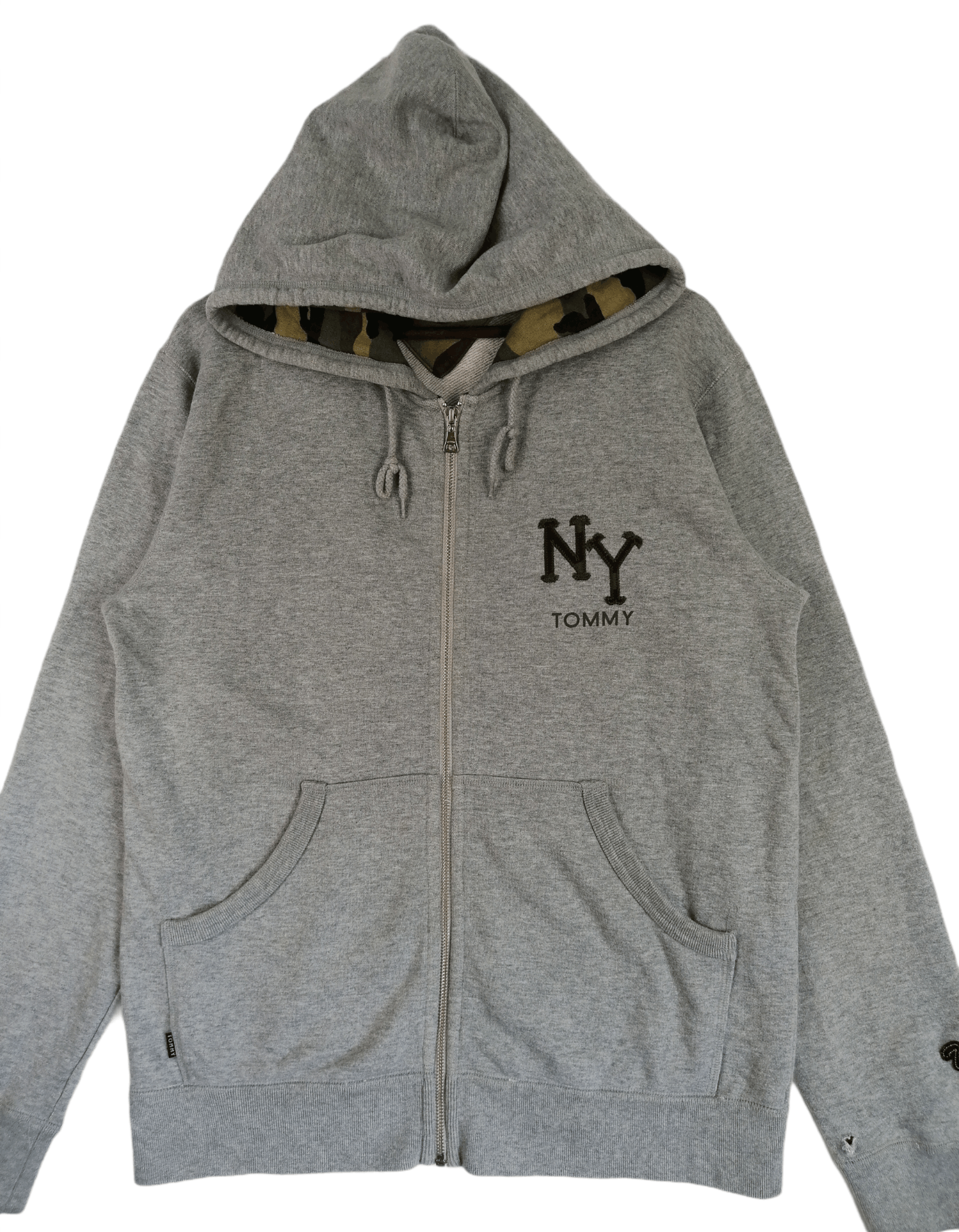 Tommy Hilfiger NY Tommy Hilfiger Camo Hoodie Rare Item Full Zipper Size US M / EU 48-50 / 2 - 1 Thumbnail