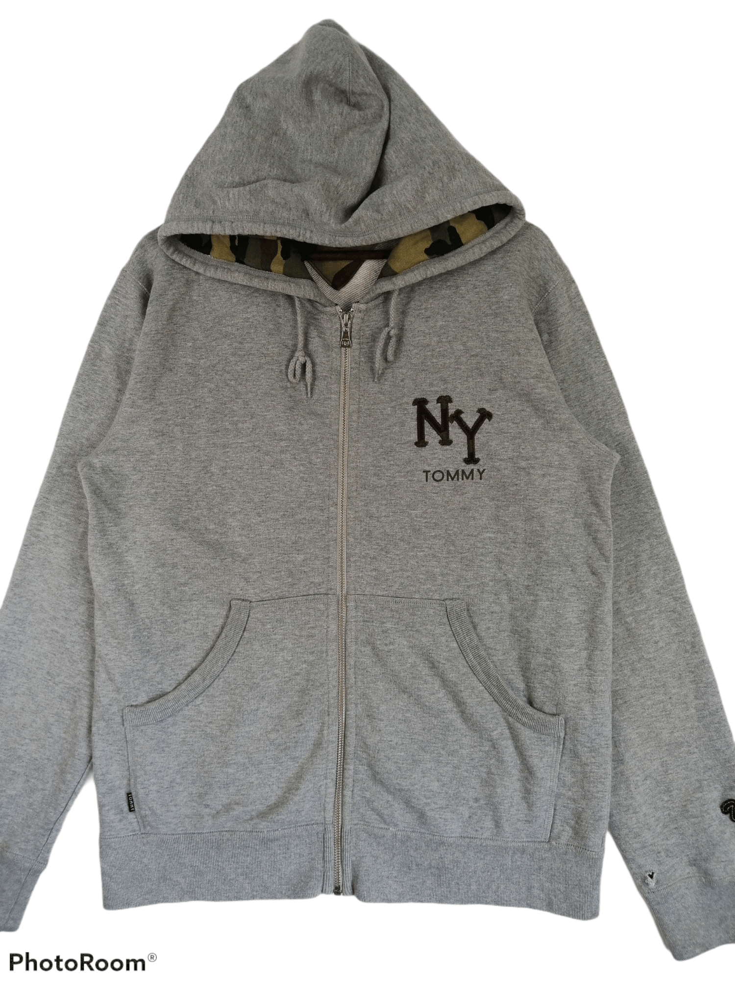 Tommy Hilfiger NY Tommy Hilfiger Camo Hoodie Rare Item Full Zipper Size US M / EU 48-50 / 2 - 8 Thumbnail