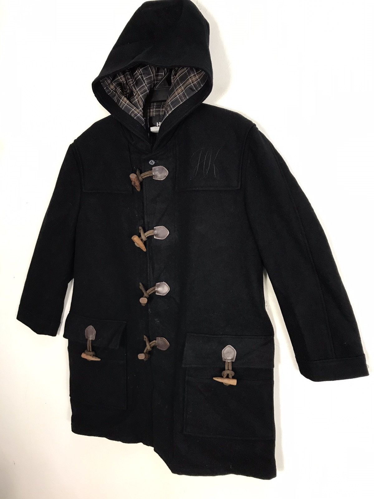Hiroko Koshino Homme × Japanese Brand Hiroko Koshino School Wear Duffel Hoodies Classic Style Size US L / EU 52-54 / 3 - 3 Thumbnail
