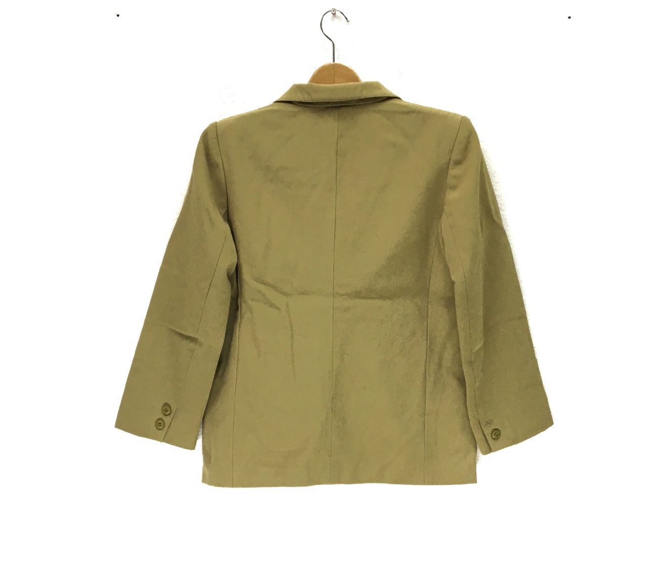 Designer × Thierry Mugler THIERRY MUGLER Olive Green Blazer Size S / US 4 / IT 40 - 2 Thumbnail