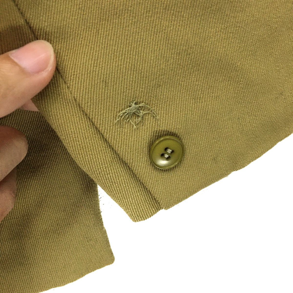 Designer × Thierry Mugler THIERRY MUGLER Olive Green Blazer Size S / US 4 / IT 40 - 9 Thumbnail