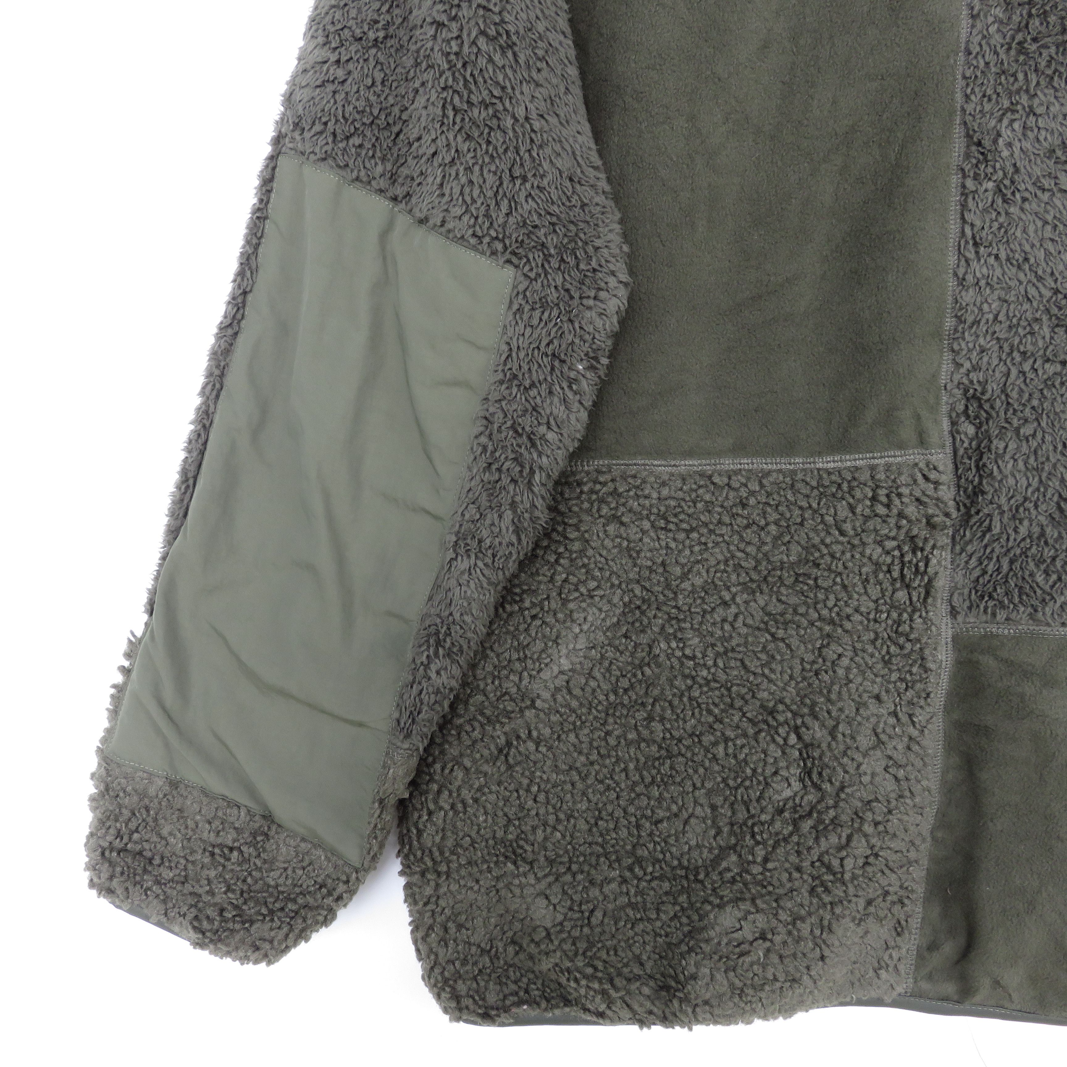 Engineered Garments × Nepenthes Engineered Garments Olive Fleece Sherpa Sweater Size US L / EU 52-54 / 3 - 6 Thumbnail