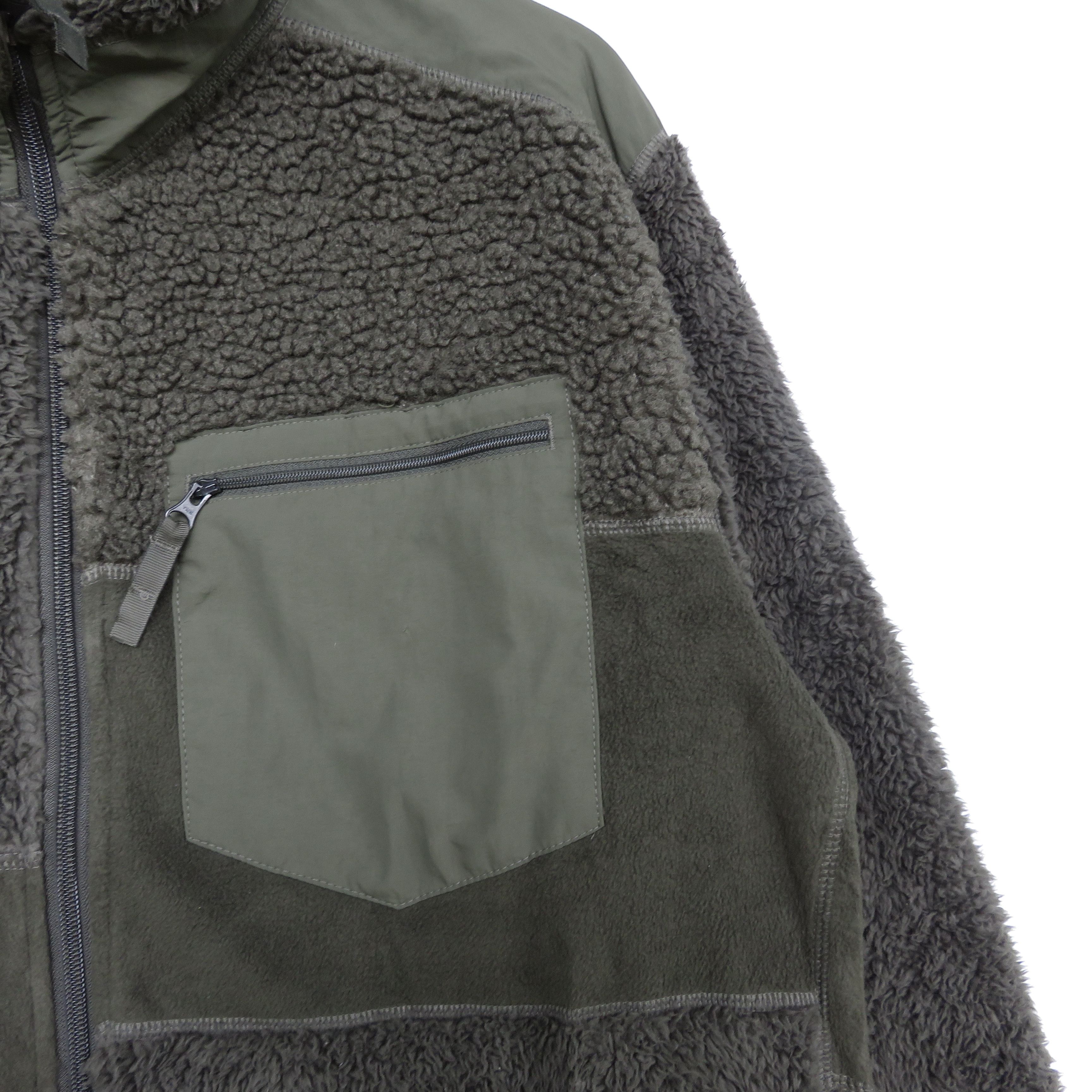 Engineered Garments × Nepenthes Engineered Garments Olive Fleece Sherpa Sweater Size US L / EU 52-54 / 3 - 4 Thumbnail