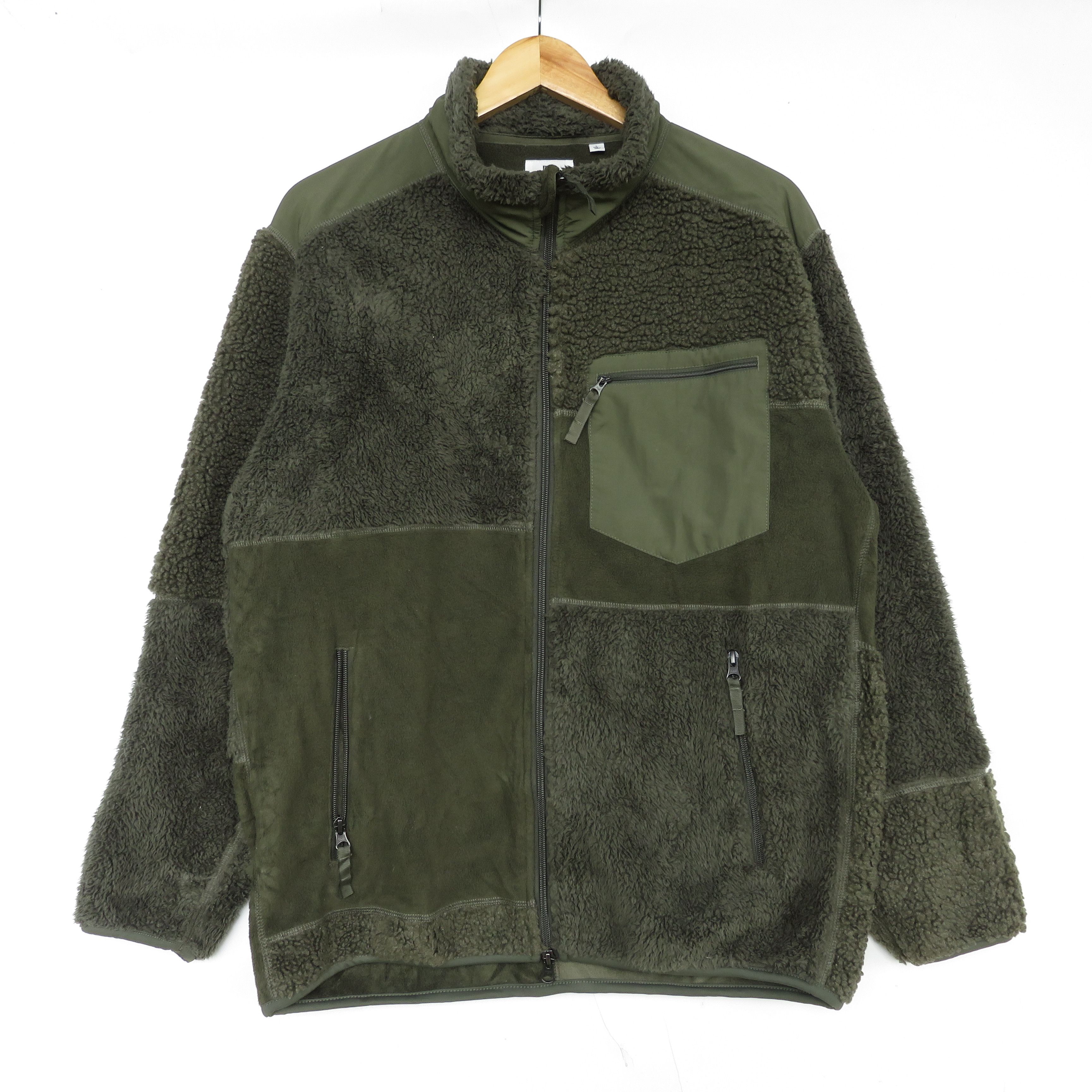 Engineered Garments × Nepenthes Engineered Garments Olive Fleece Sherpa Sweater Size US L / EU 52-54 / 3 - 2 Thumbnail