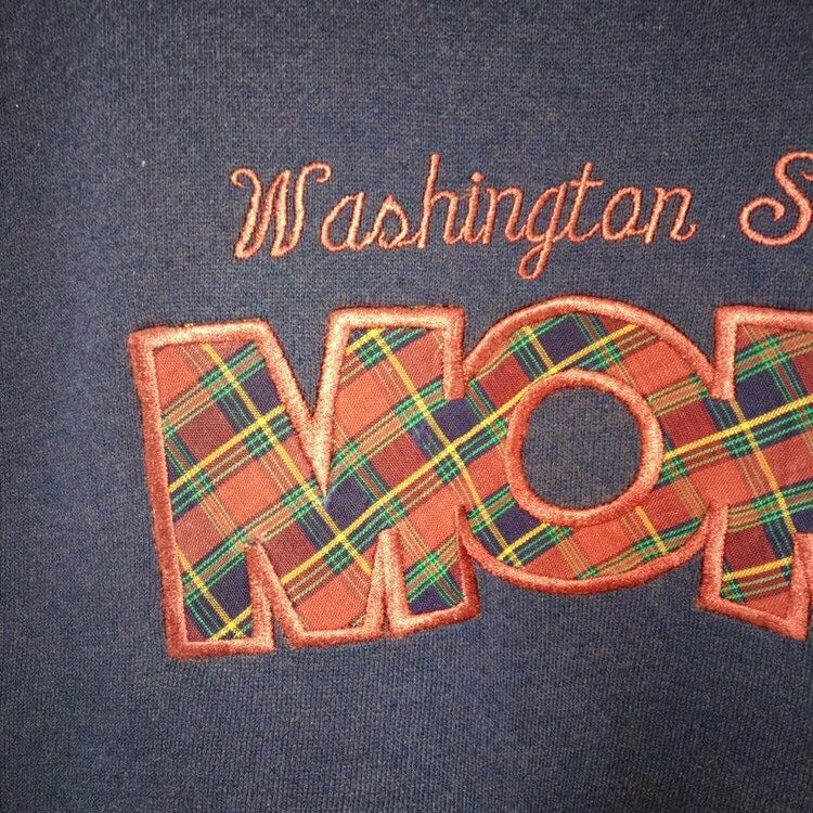 Vintage Vintage 90s Washington State MOM Crewneck Sweatshirt Size US L / EU 52-54 / 3 - 7 Thumbnail