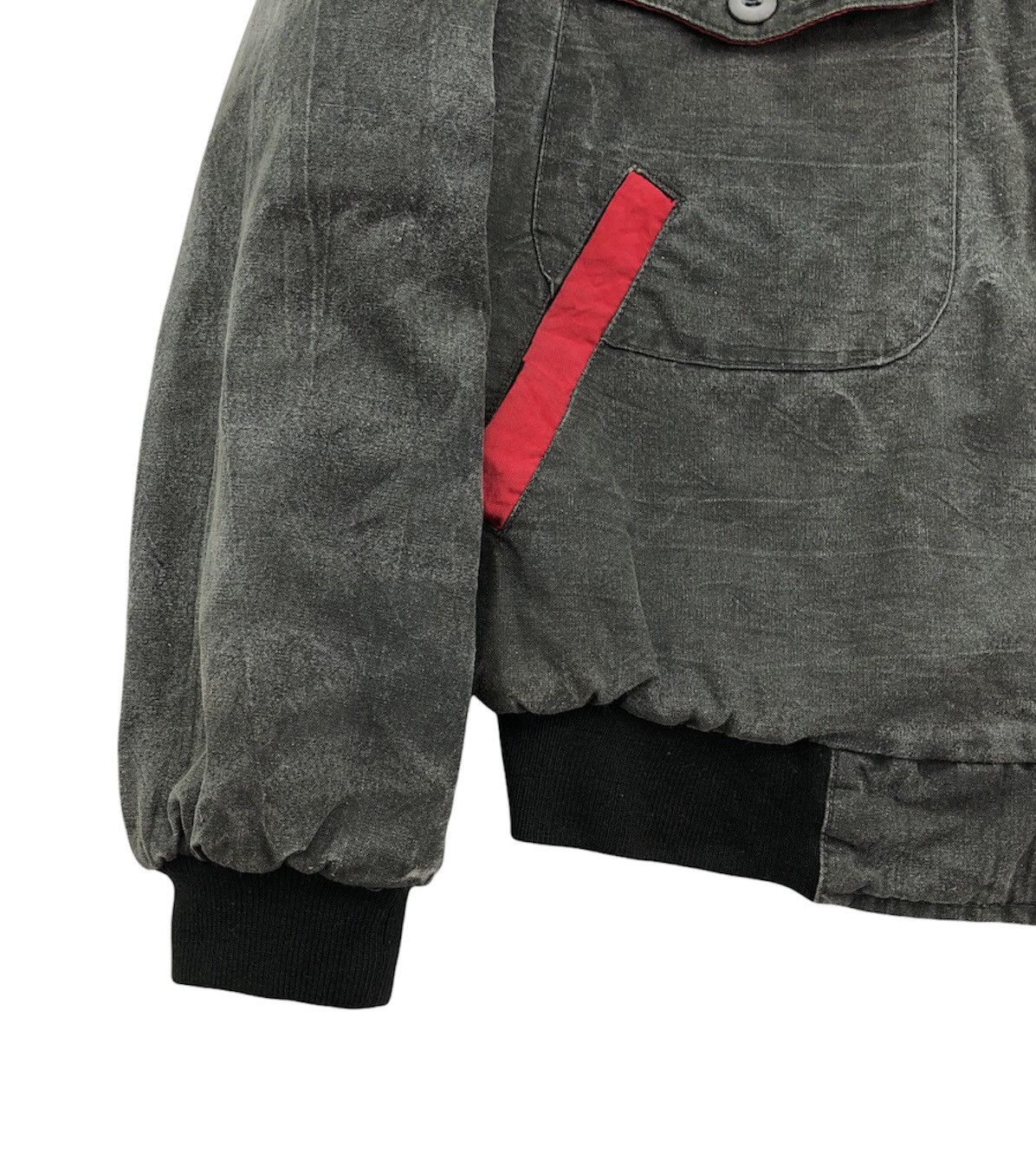 Vintage Vintage 90s NY US.Air Force Design Denim Bomber Jacket Size US M / EU 48-50 / 2 - 8 Thumbnail