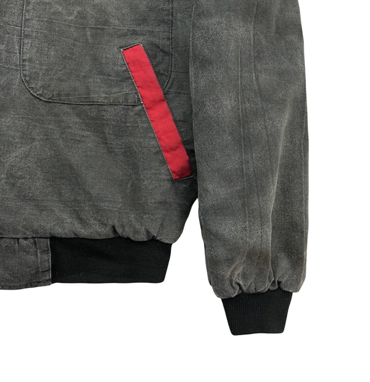 Vintage Vintage 90s NY US.Air Force Design Denim Bomber Jacket Size US M / EU 48-50 / 2 - 9 Thumbnail