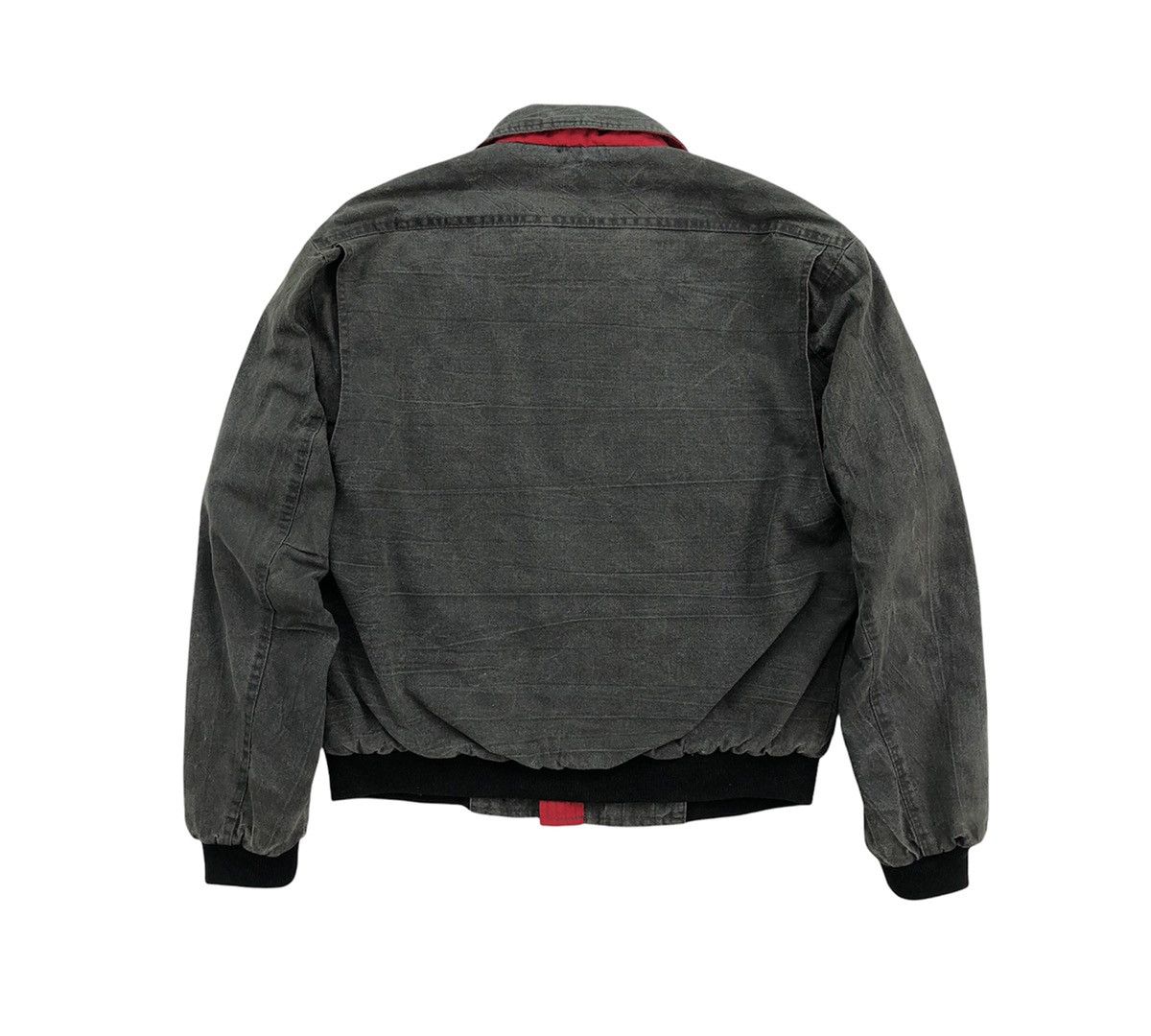 Vintage Vintage 90s NY US.Air Force Design Denim Bomber Jacket Size US M / EU 48-50 / 2 - 16 Thumbnail