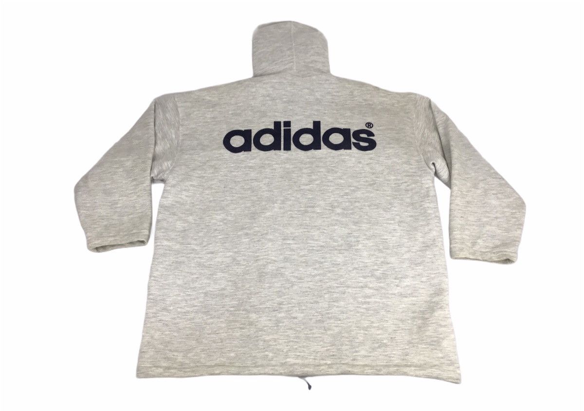 Adidas × Vintage Adidas Trifoil Sweatshirt Hoodie Zipper Style Spell Out Size US L / EU 52-54 / 3 - 1 Thumbnail