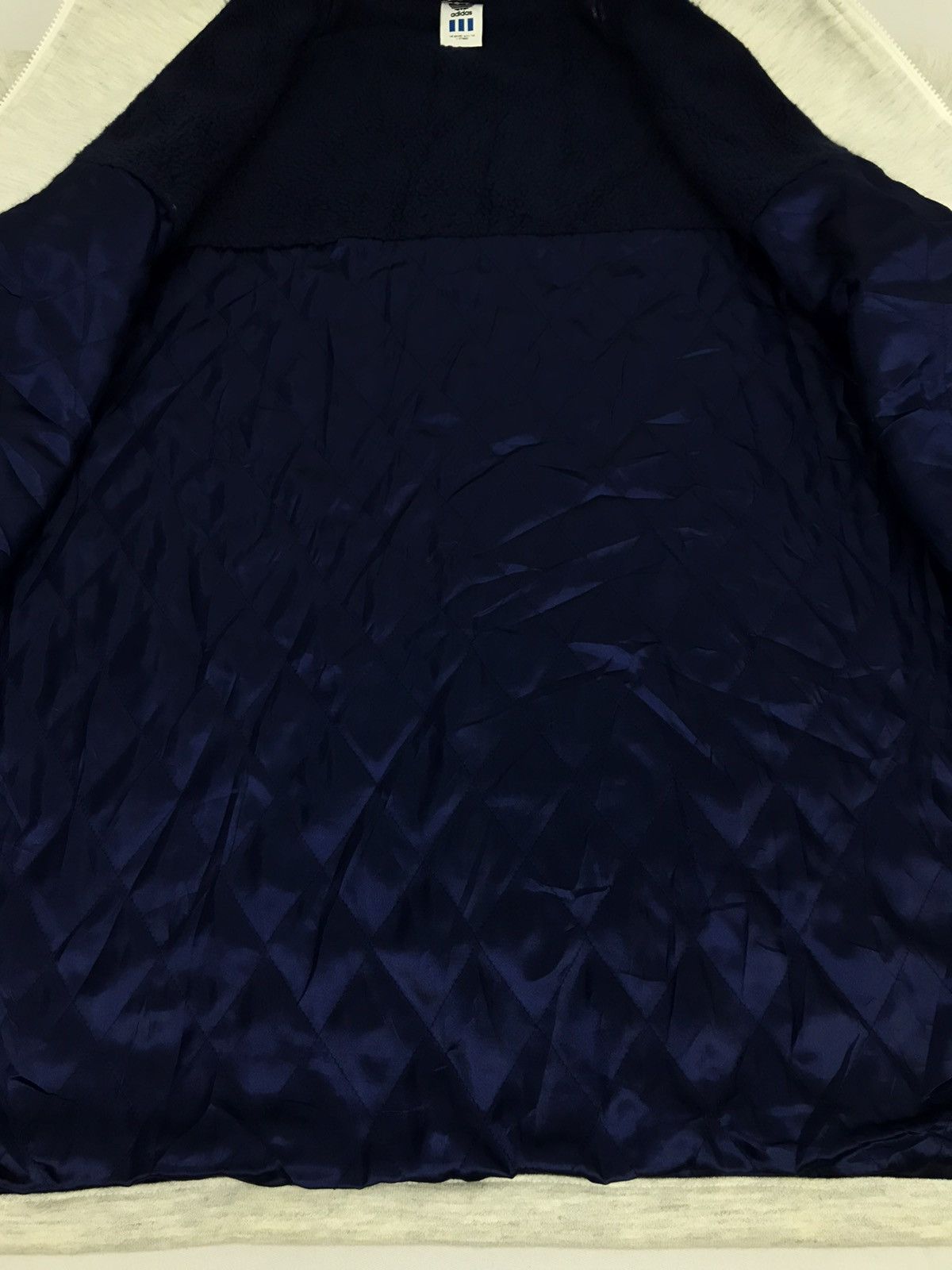 Adidas × Vintage Adidas Trifoil Sweatshirt Hoodie Zipper Style Spell Out Size US L / EU 52-54 / 3 - 3 Thumbnail