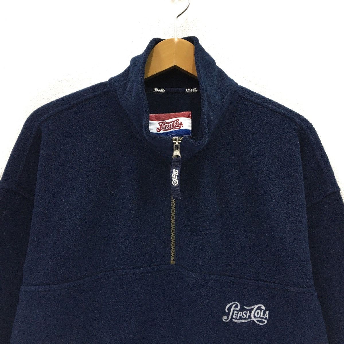 Coca Cola × Pepsi × Vintage Vintage Pepsi Cola Half Zip Fleece Size US L / EU 52-54 / 3 - 4 Thumbnail