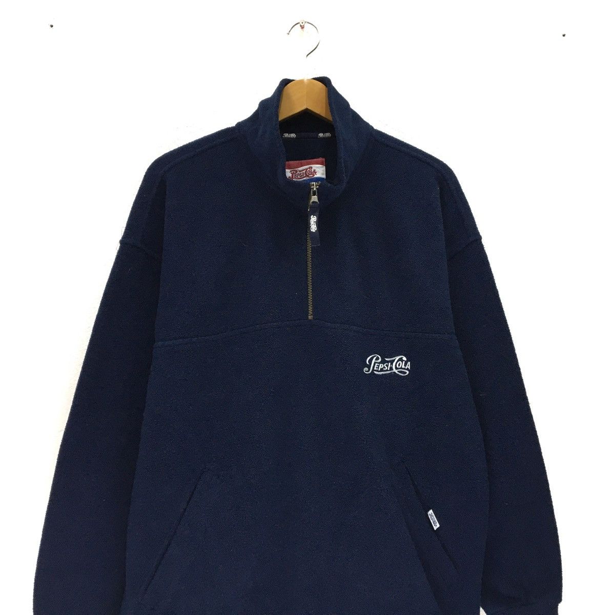 Coca Cola × Pepsi × Vintage Vintage Pepsi Cola Half Zip Fleece Size US L / EU 52-54 / 3 - 3 Thumbnail