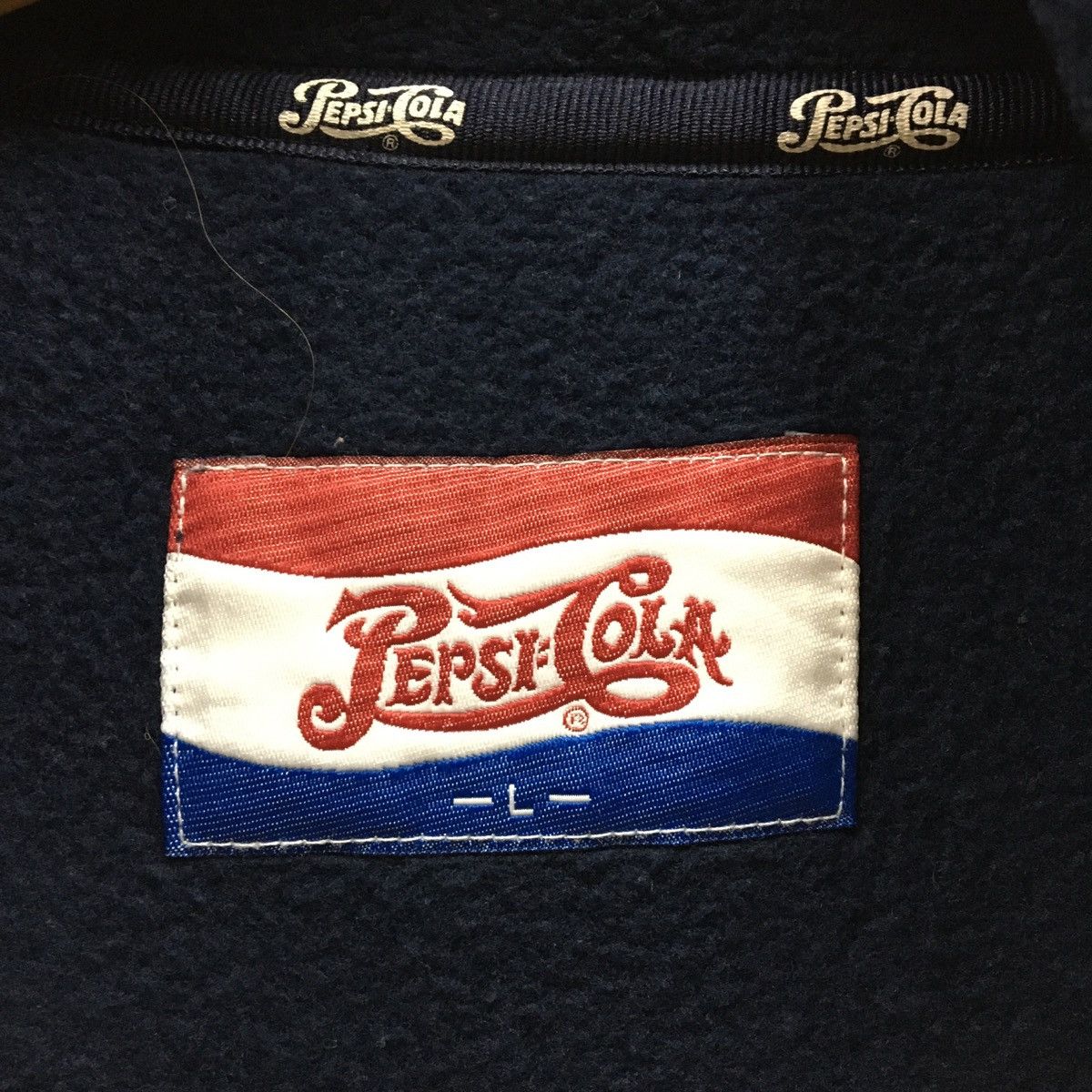 Coca Cola × Pepsi × Vintage Vintage Pepsi Cola Half Zip Fleece Size US L / EU 52-54 / 3 - 10 Thumbnail