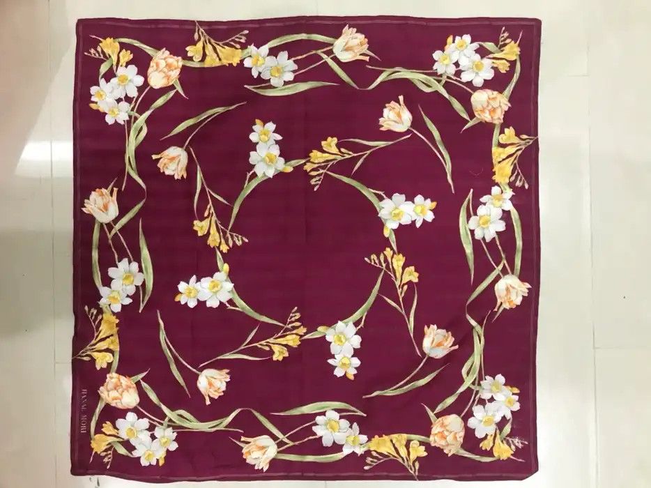 Hanae Mori Hanae Mori Scarf/Handkerchief/Neckerchief/Pocket Square Size ONE SIZE - 5 Thumbnail