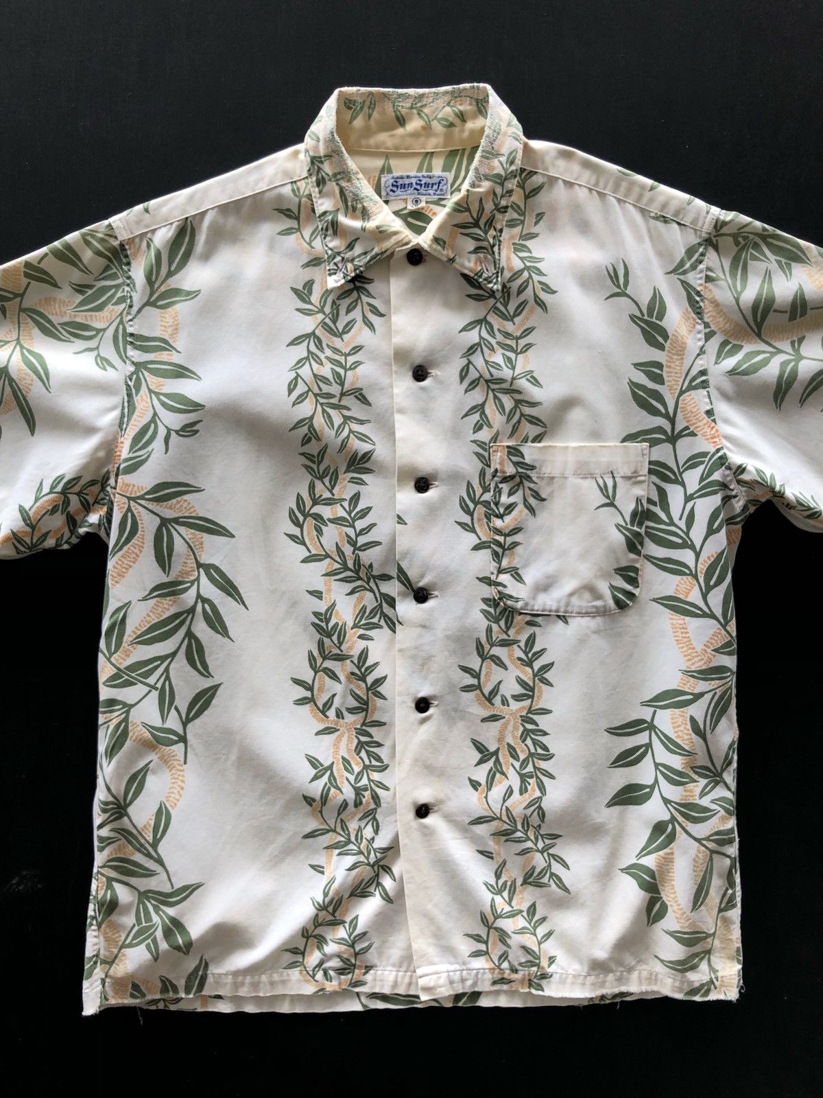 OG SunSurf 🇯🇵 Toyo Ent. Floral Panel Hawai Shirt