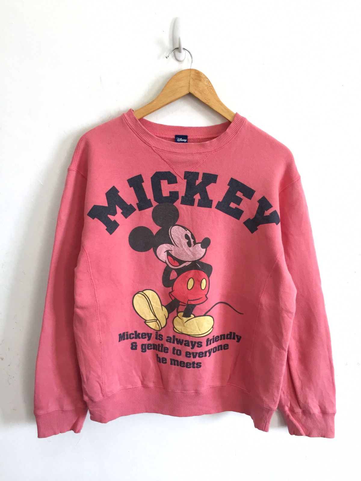 Disney Vintage Disney Mickey Mouse Red Jumper Sweatshirt Size US M / EU 48-50 / 2 - 1 Thumbnail