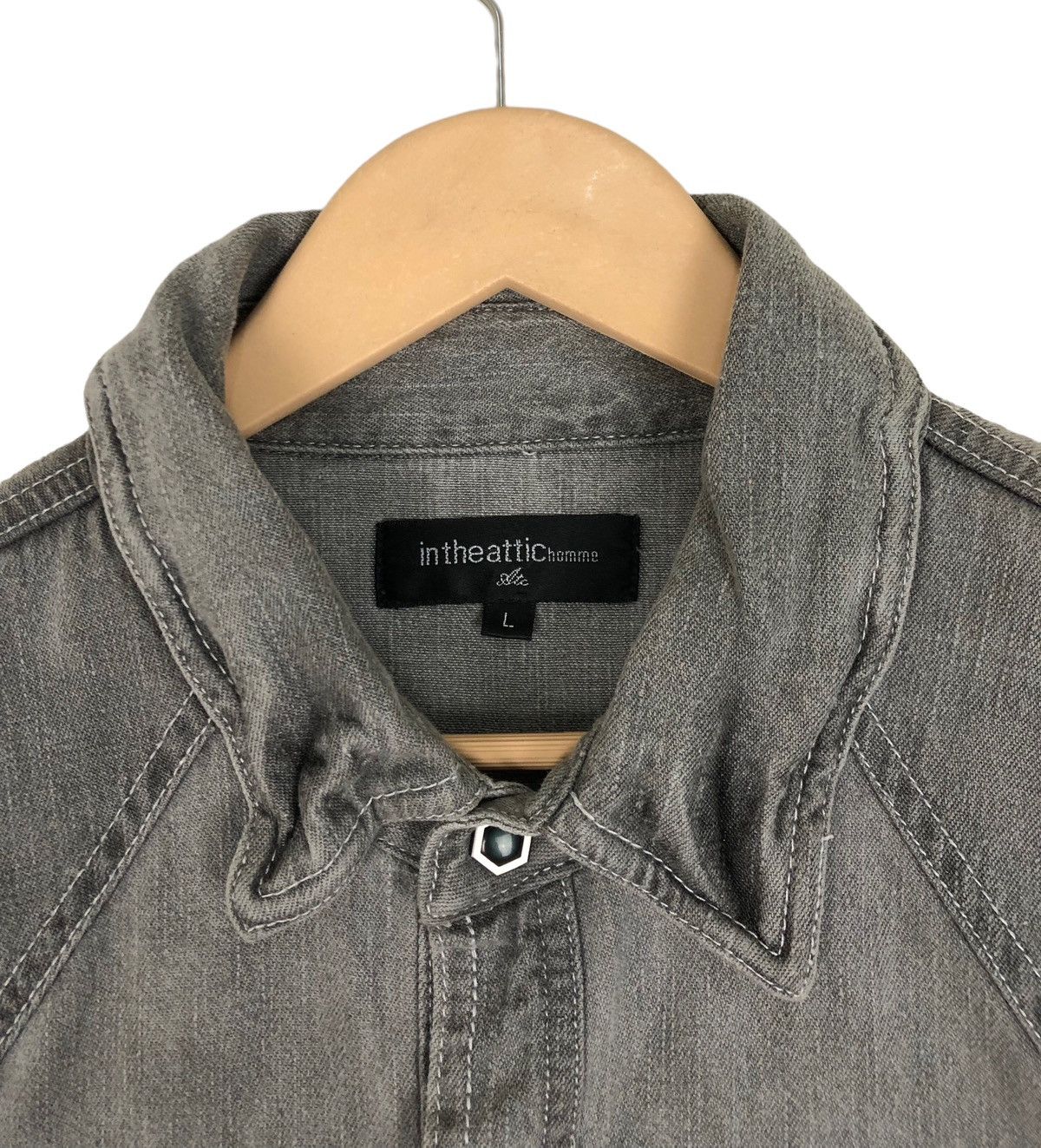 In The Attic In The Attic "Rudely Rockers Dancaholic"Western Denim Shirt Size US L / EU 52-54 / 3 - 10 Thumbnail