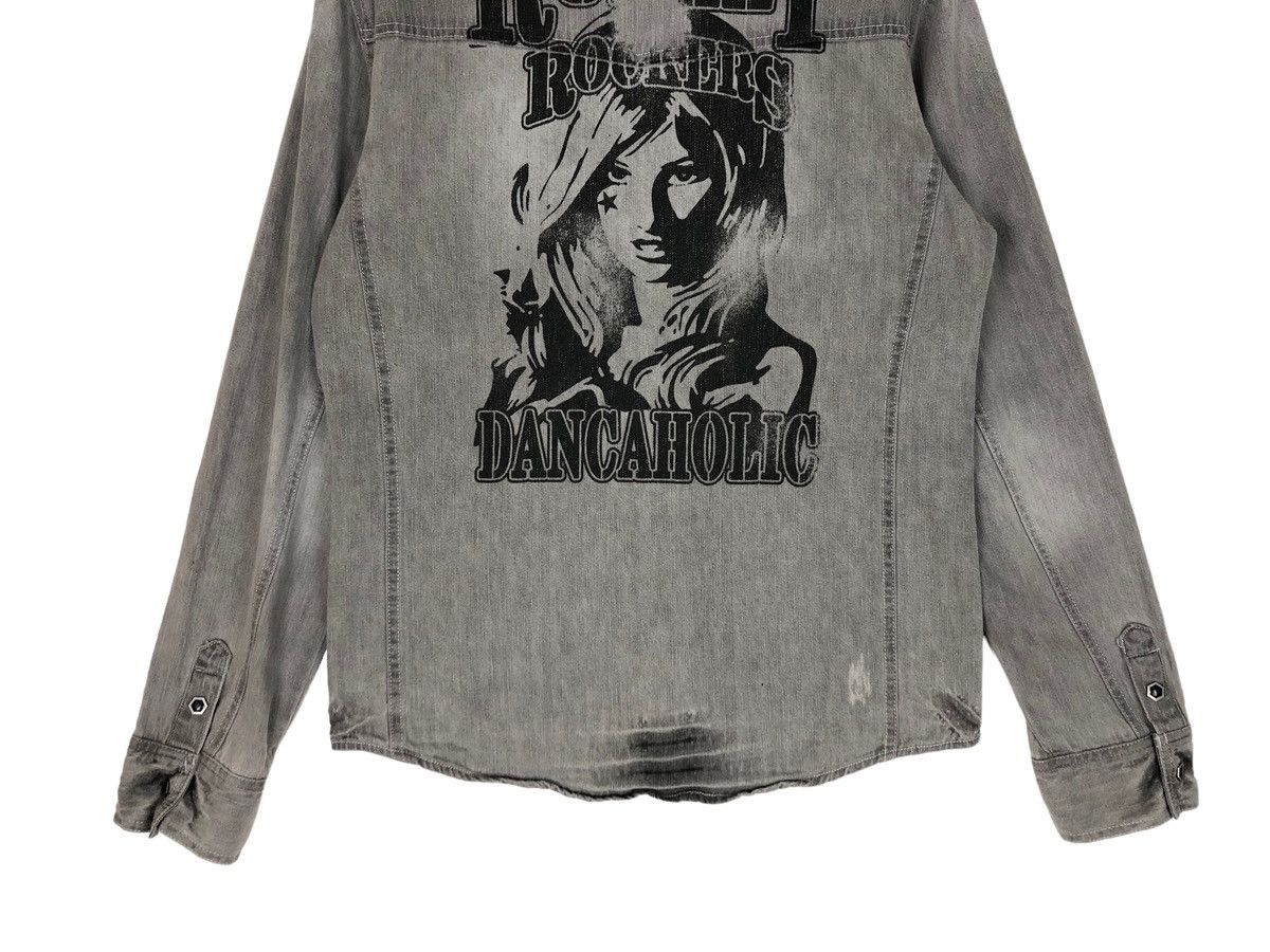 In The Attic In The Attic "Rudely Rockers Dancaholic"Western Denim Shirt Size US L / EU 52-54 / 3 - 4 Thumbnail