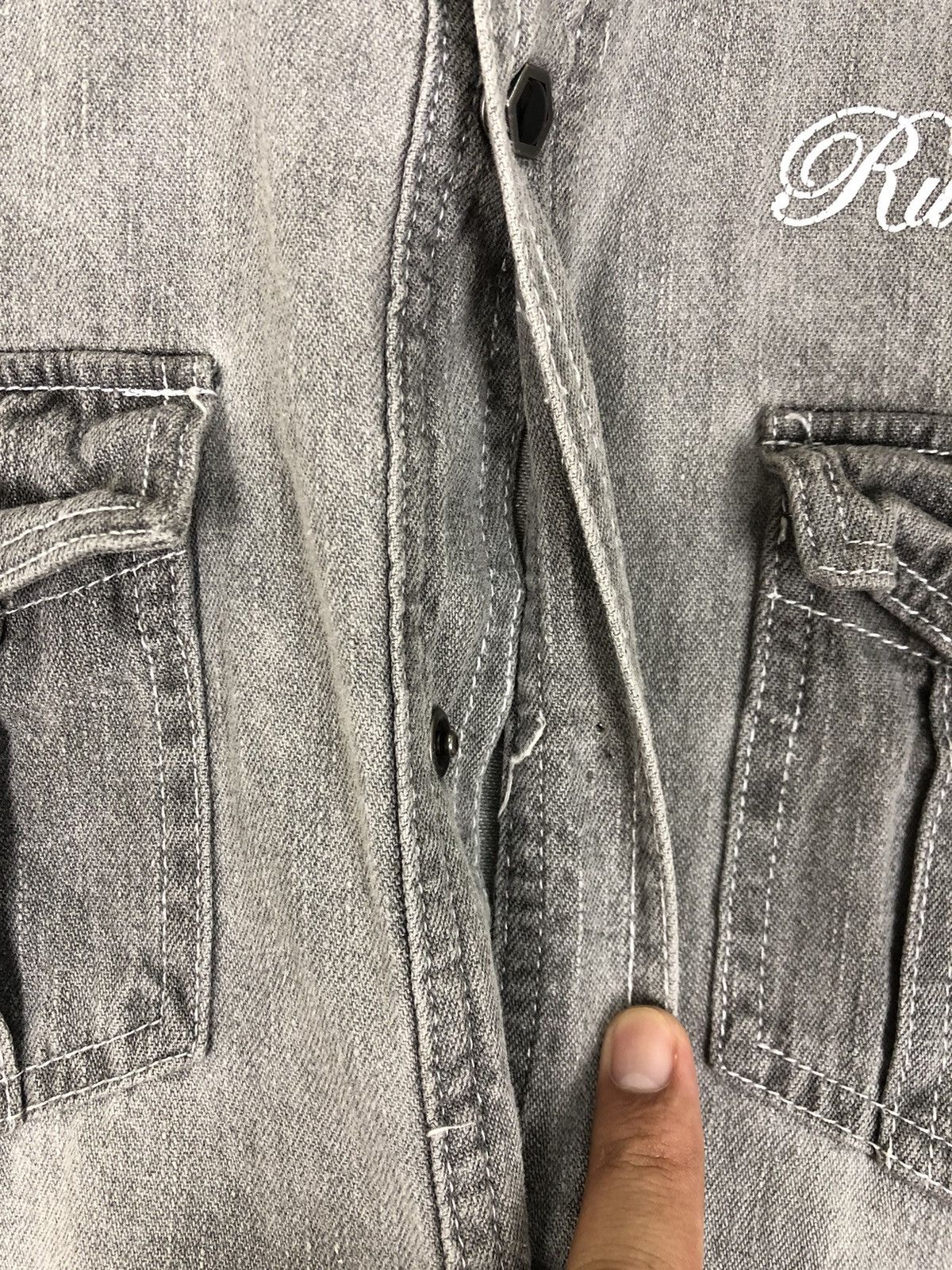 In The Attic In The Attic "Rudely Rockers Dancaholic"Western Denim Shirt Size US L / EU 52-54 / 3 - 11 Thumbnail