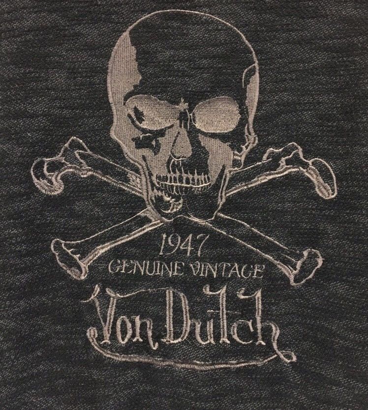 Vintage × Von Dutch Von Dutch Skull Logo Long Sleeve Size US S / EU 44-46 / 1 - 8 Thumbnail