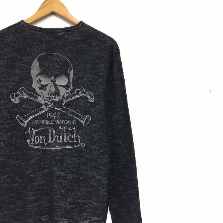 Vintage × Von Dutch Von Dutch Skull Logo Long Sleeve Size US S / EU 44-46 / 1 - 5 Thumbnail