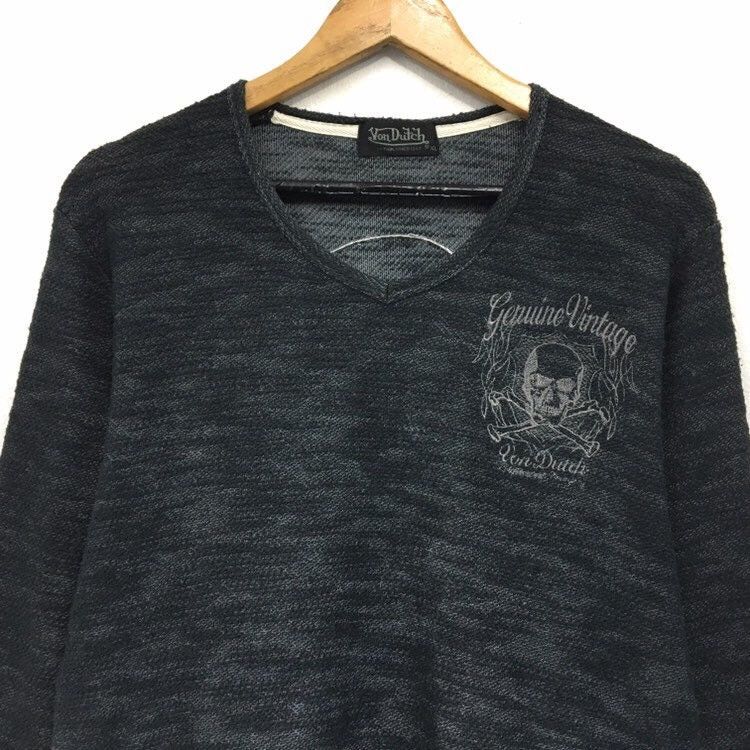 Vintage × Von Dutch Von Dutch Skull Logo Long Sleeve Size US S / EU 44-46 / 1 - 6 Thumbnail