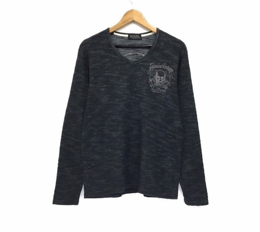 Vintage × Von Dutch Von Dutch Skull Logo Long Sleeve Size US S / EU 44-46 / 1 - 2 Thumbnail