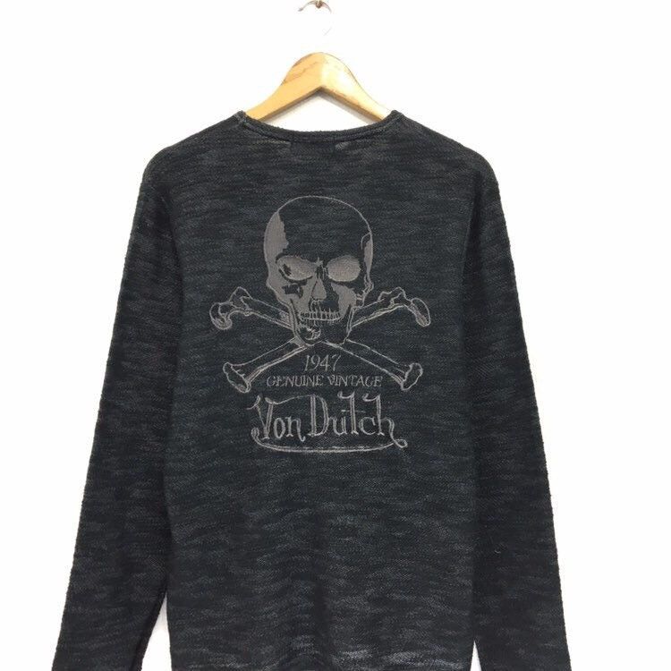 Vintage × Von Dutch Von Dutch Skull Logo Long Sleeve Size US S / EU 44-46 / 1 - 4 Thumbnail
