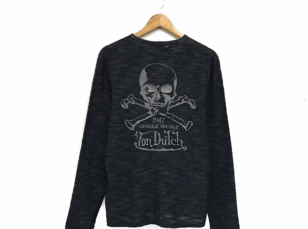 Vintage × Von Dutch Von Dutch Skull Logo Long Sleeve Size US S / EU 44-46 / 1 - 3 Thumbnail