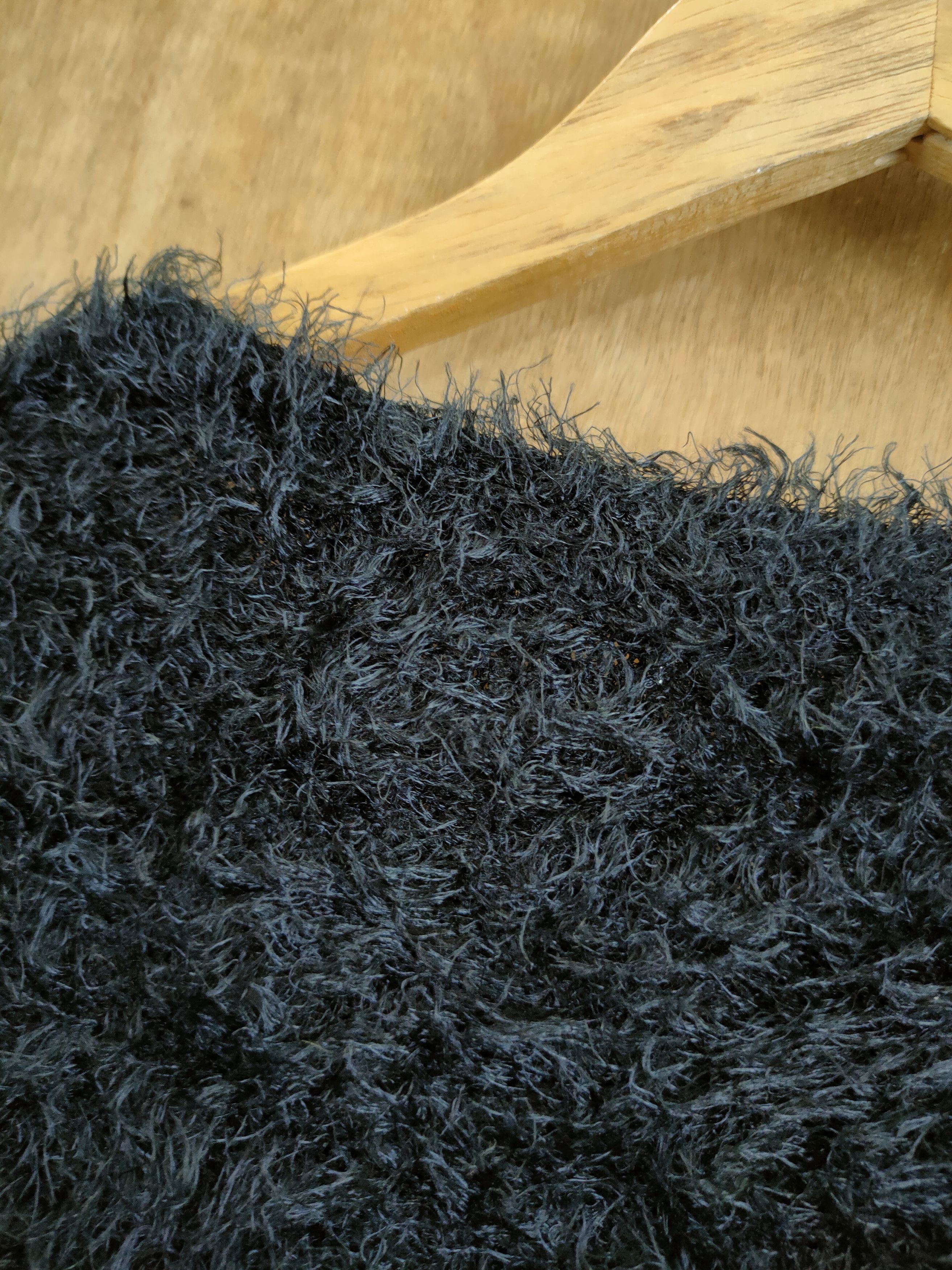 Aran Isles Knitwear DL Nice Claup Black shag shaggy mohair fur knitwear #46-932 Size US M / EU 48-50 / 2 - 12 Thumbnail