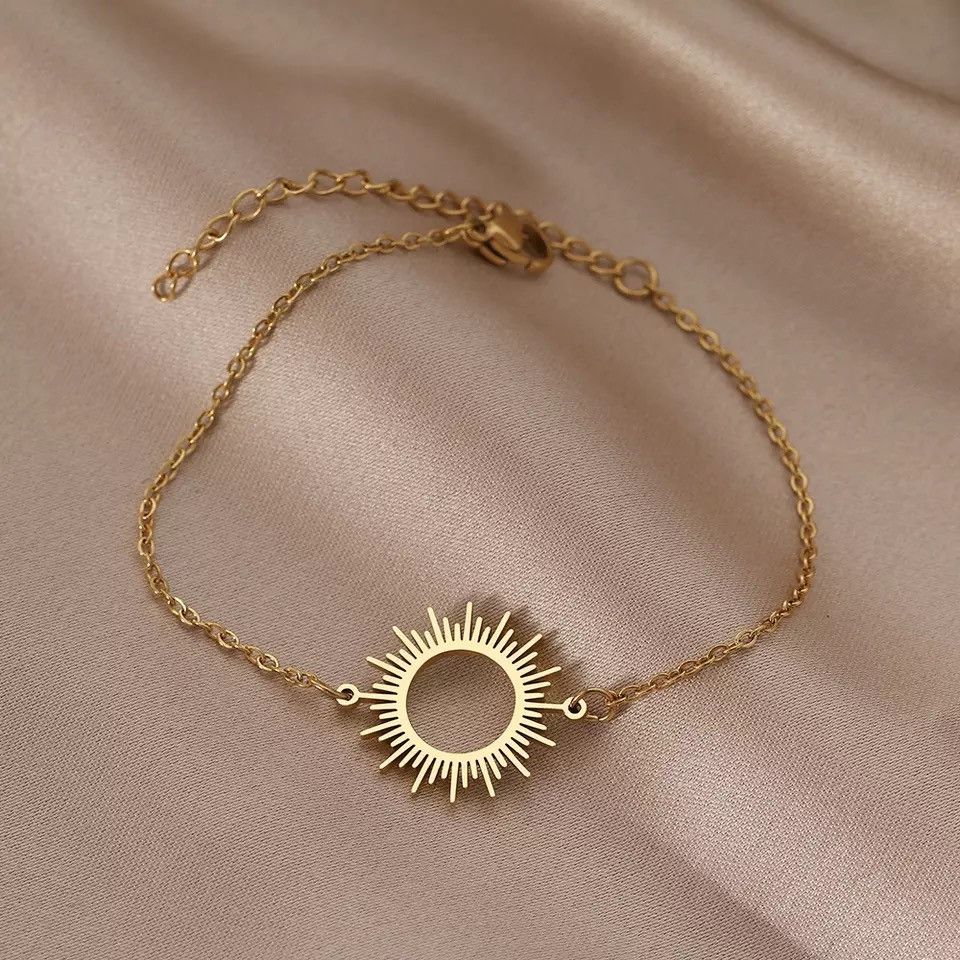 Jewelry Bohemian Circle Hollow Out Round Fashion Chain Charm Bracele Size ONE SIZE - 2 Thumbnail
