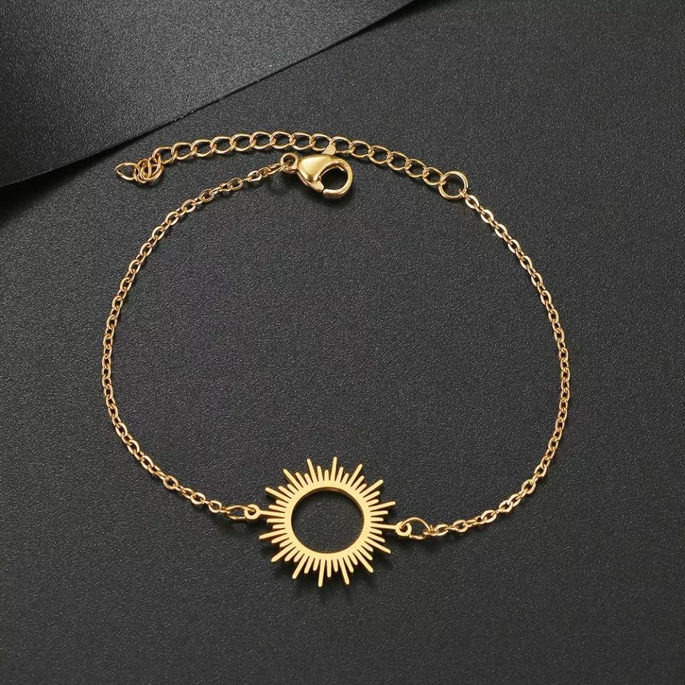 Jewelry Bohemian Circle Hollow Out Round Fashion Chain Charm Bracele Size ONE SIZE - 1 Thumbnail