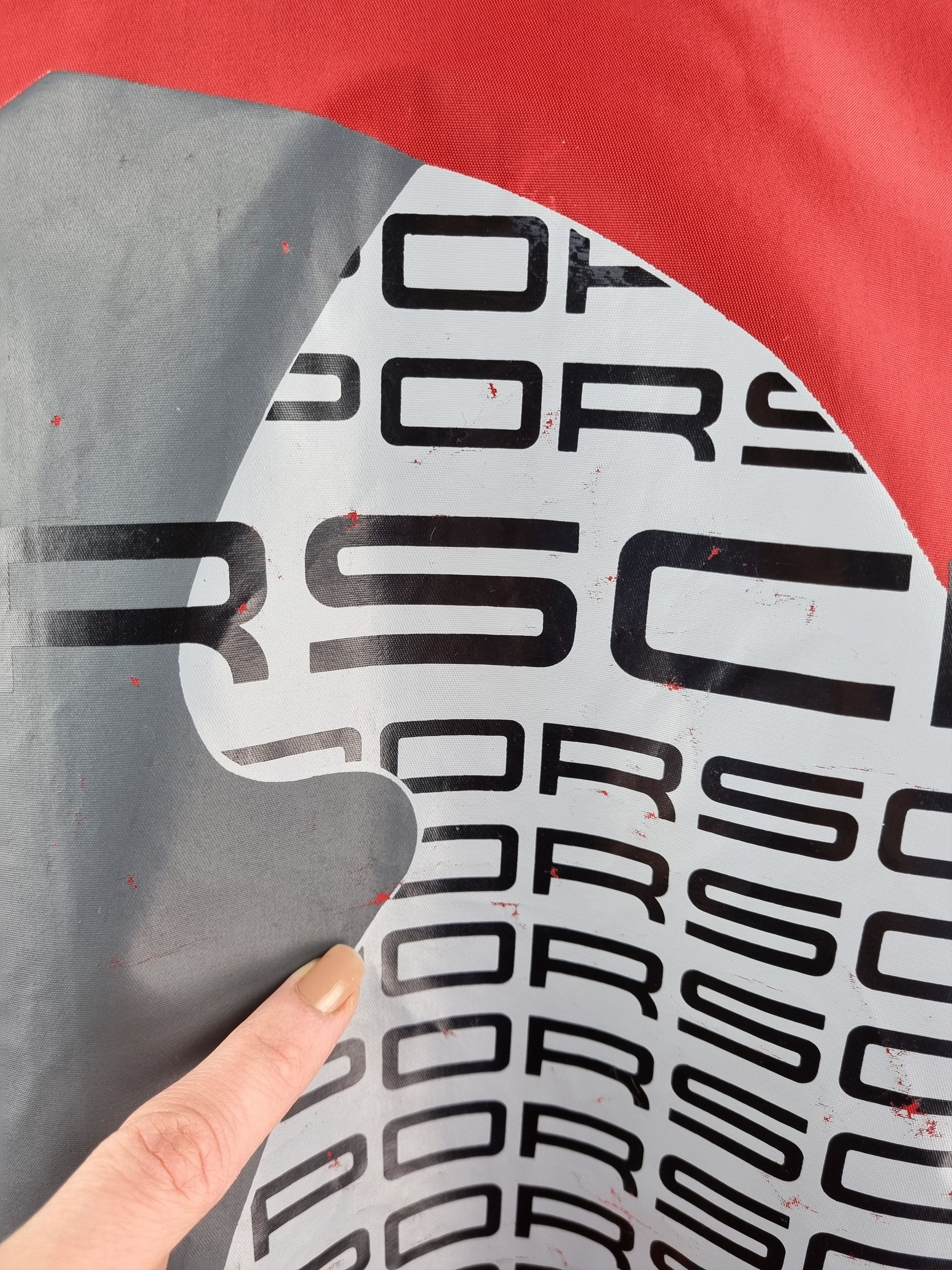 Formula 1 Vintage 90s Porsche Monogram Big Logo Nylon Bomber Jacket Size US XL / EU 56 / 4 - 10 Thumbnail