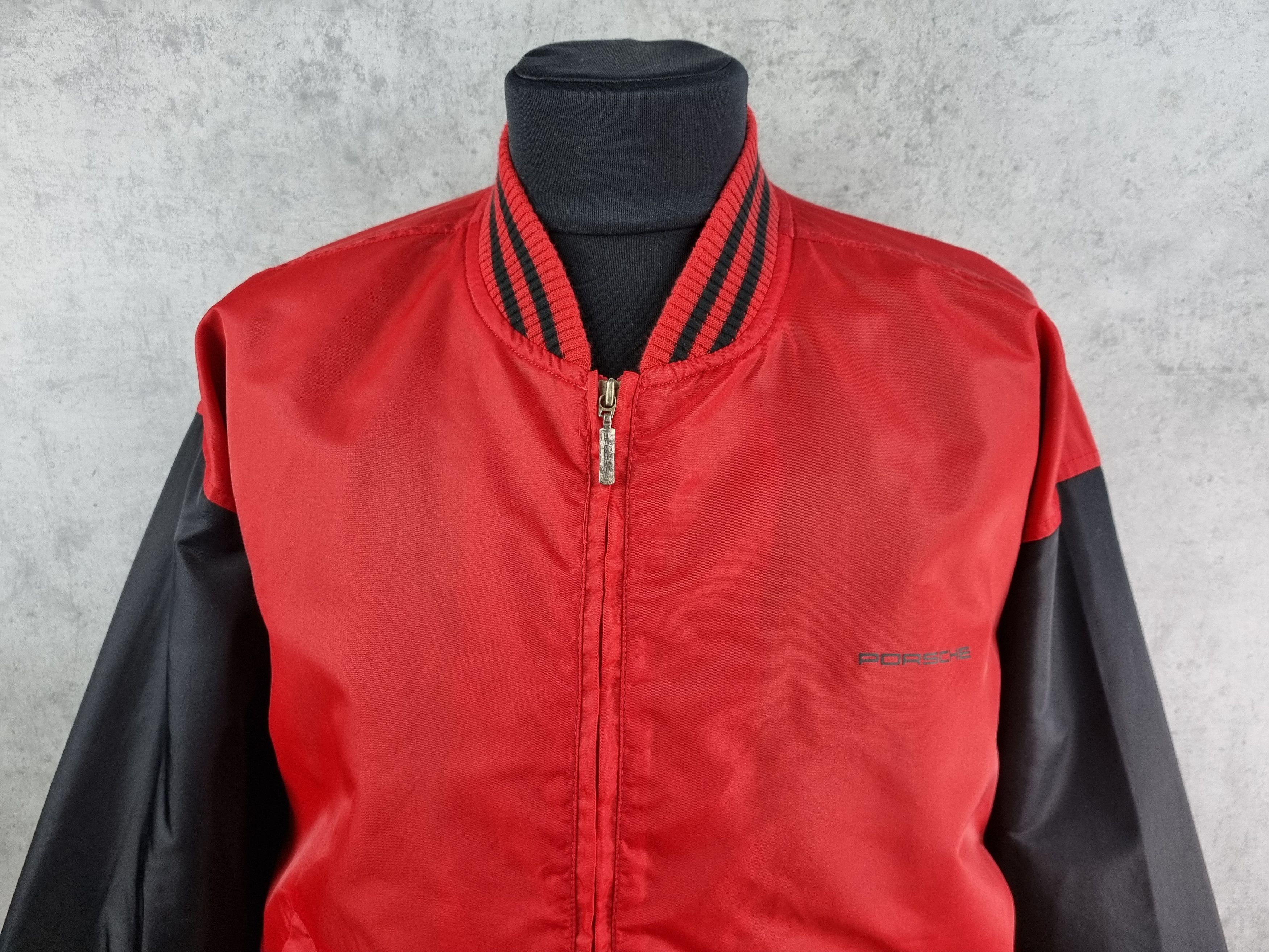 Formula 1 Vintage 90s Porsche Monogram Big Logo Nylon Bomber Jacket Size US XL / EU 56 / 4 - 7 Thumbnail