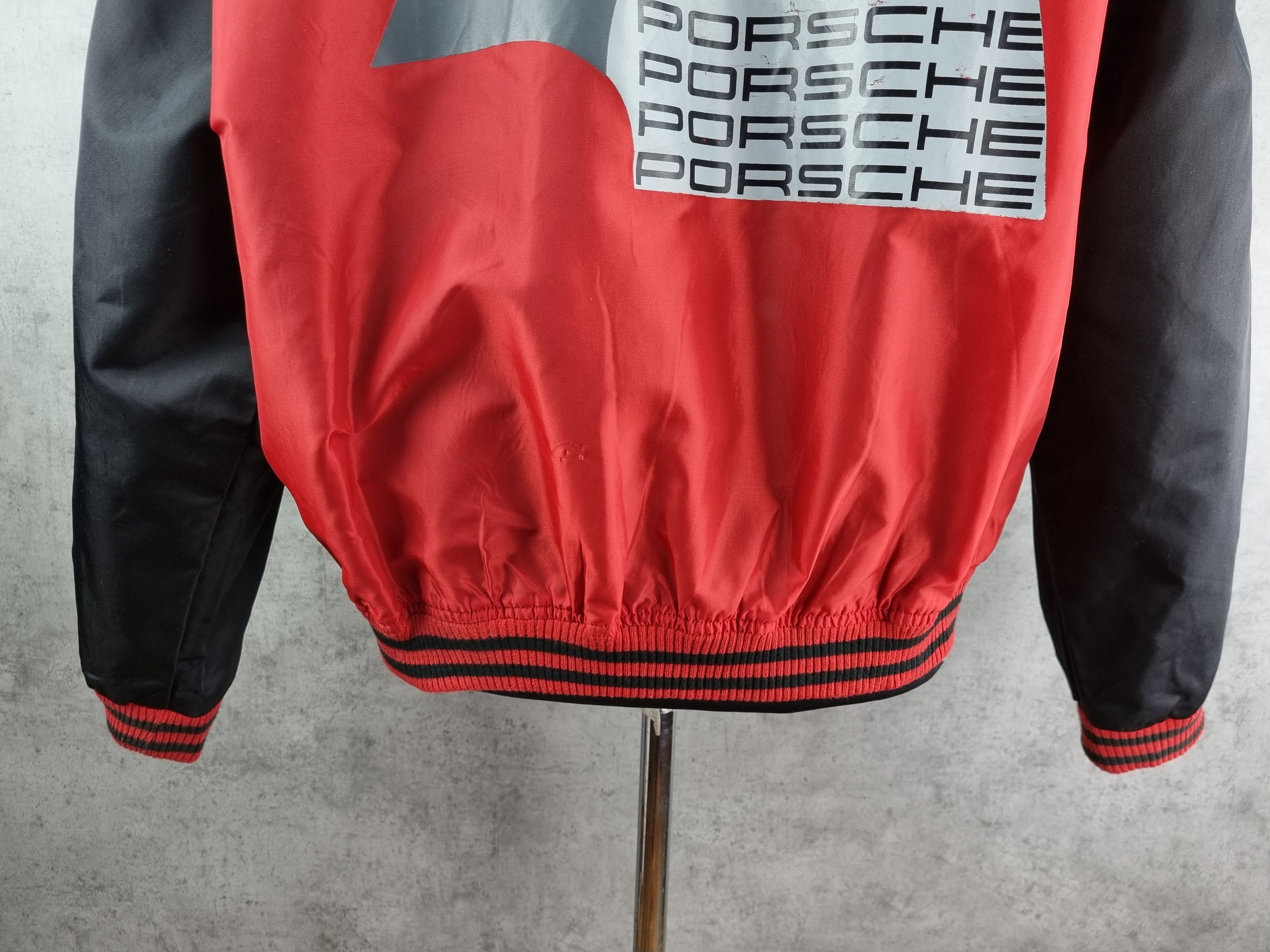 Formula 1 Vintage 90s Porsche Monogram Big Logo Nylon Bomber Jacket Size US XL / EU 56 / 4 - 19 Thumbnail
