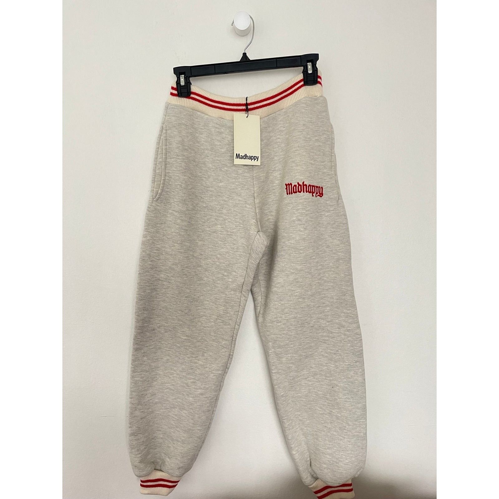 NWT MADHAPPY ALUMNI HERITAGE GRAY SWEATPANTS SZ SMALL S