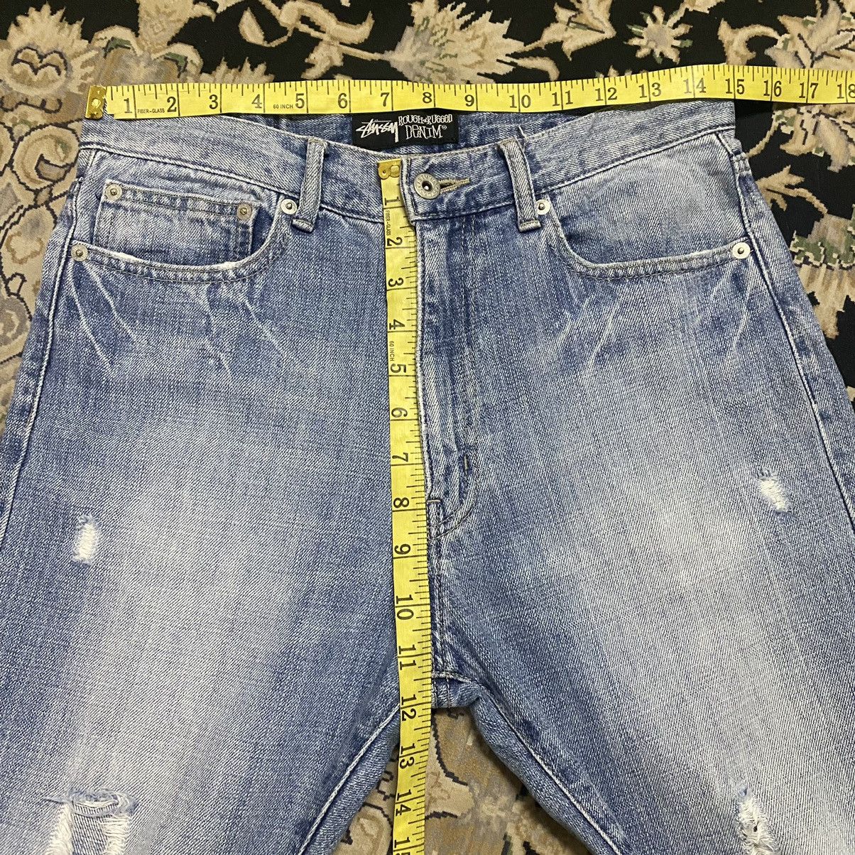 vintage Stussy Distressed Painter Logo Jeans