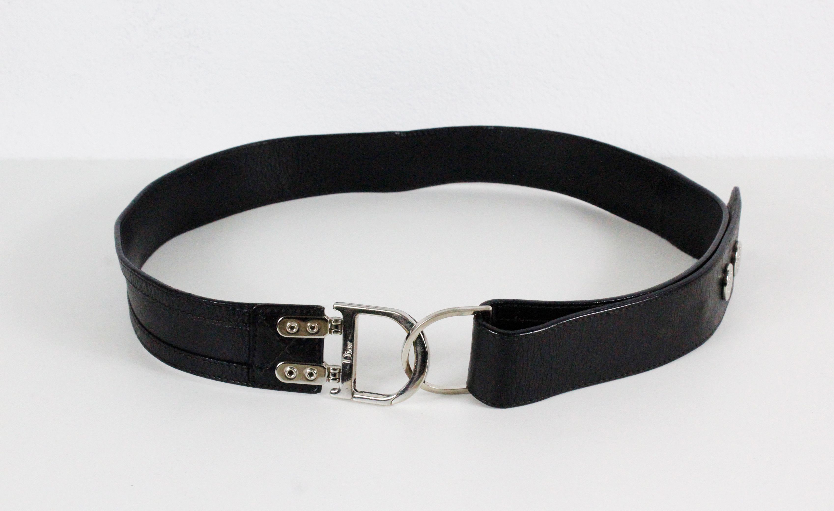 Christian Dior Monsieur × Dior Archive Christian Dior "D" Buckle Logo Leather Belt Size ONE SIZE - 2 Thumbnail