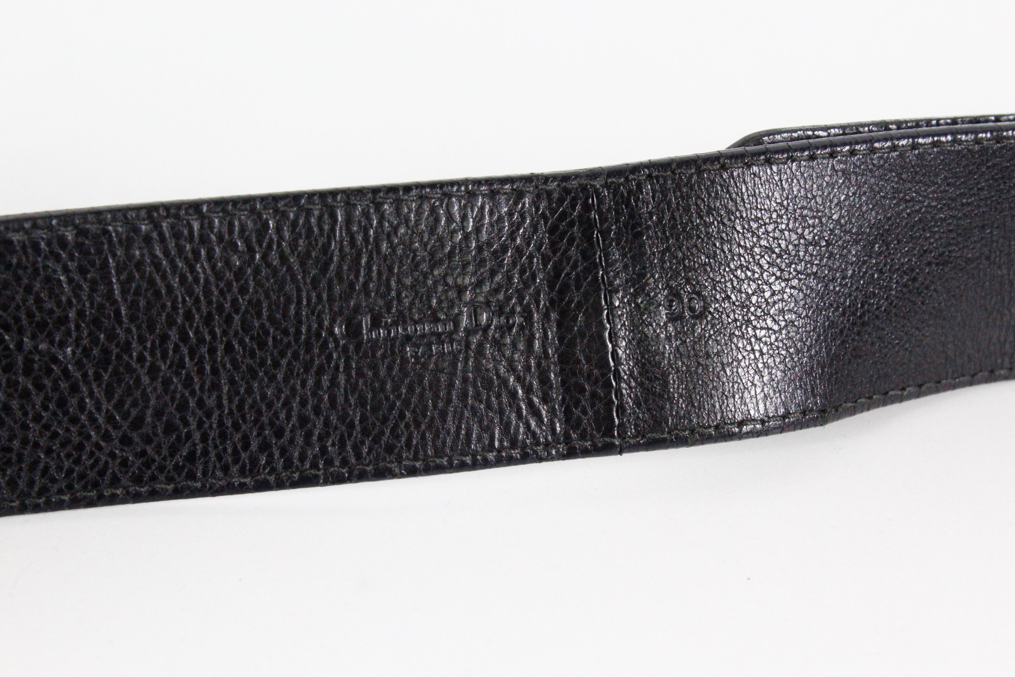 Christian Dior Monsieur × Dior Archive Christian Dior "D" Buckle Logo Leather Belt Size ONE SIZE - 9 Thumbnail