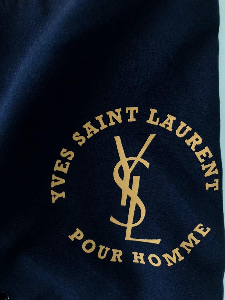 Yves Saint Laurent Navy/orange YSL Shorts Yves Saint Laurent Shorts Size US 36 / EU 52 - 3 Thumbnail