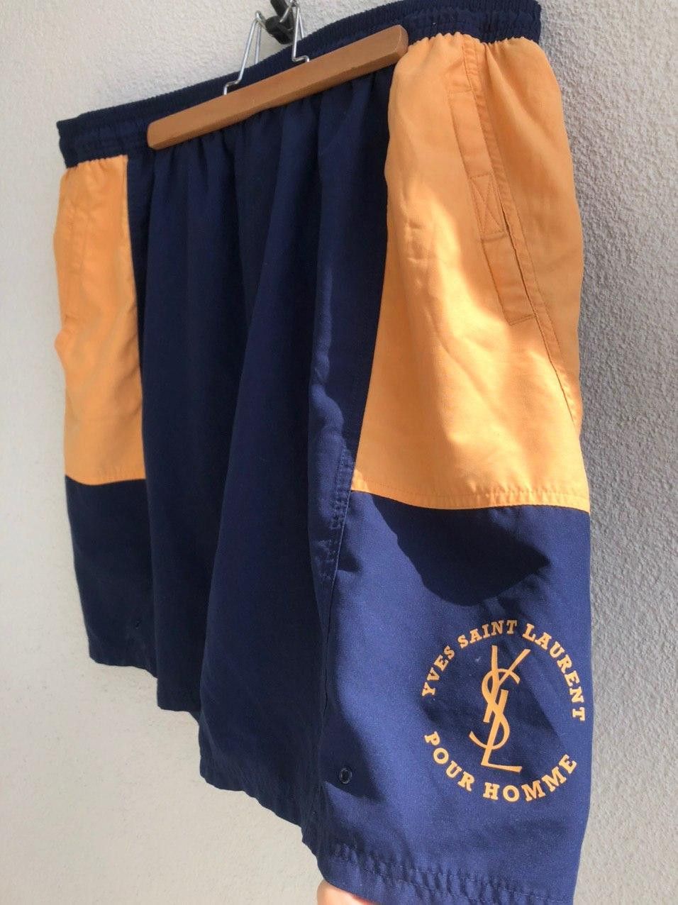 Yves Saint Laurent Navy/orange YSL Shorts Yves Saint Laurent Shorts Size US 36 / EU 52 - 11 Thumbnail