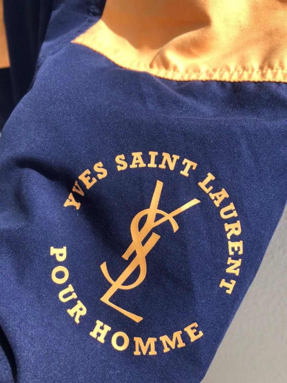 Yves Saint Laurent Navy/orange YSL Shorts Yves Saint Laurent Shorts Size US 36 / EU 52 - 12 Thumbnail
