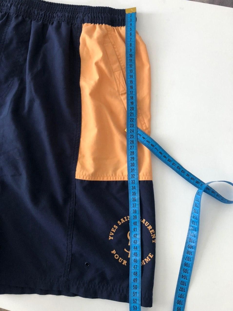 Yves Saint Laurent Navy/orange YSL Shorts Yves Saint Laurent Shorts Size US 36 / EU 52 - 6 Thumbnail